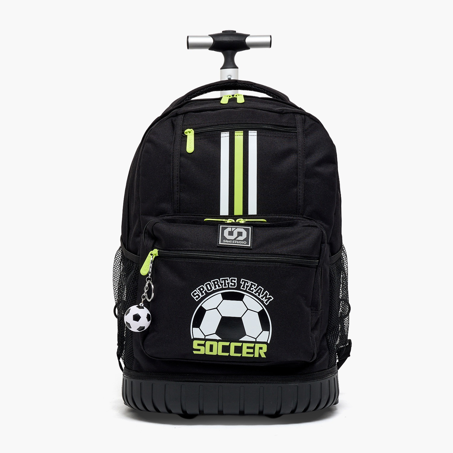 SAMI STUDIO Football Print Trolley Bag for Boys 8-13 Years with Zip Closure - 17 inches-school-bagsandbackpacks-trolleybags-image-1