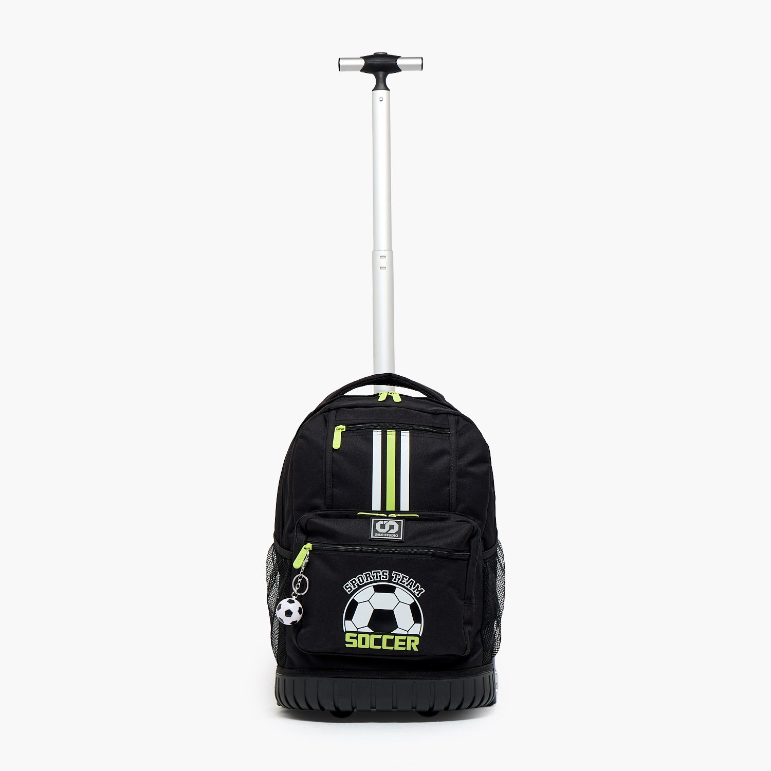 SAMI STUDIO Football Print Trolley Bag for Boys 8-13 Years with Zip Closure - 17 inches-school-bagsandbackpacks-trolleybags-image-3