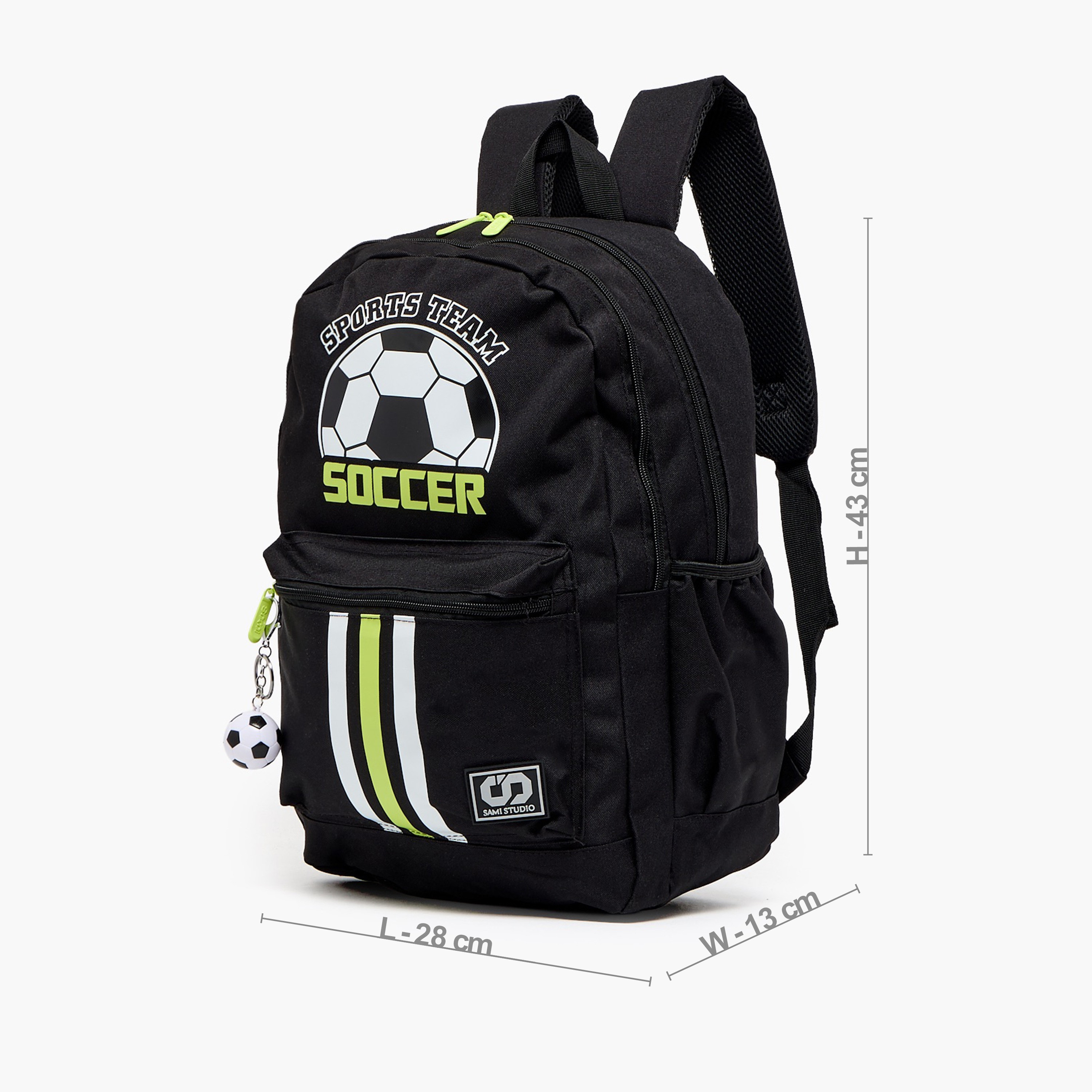 SAMI STUDIO Football Print Backpack for Boys 8-13 Years with Padded Shoulder Straps - 17 inches-school-bagsandbackpacks-backpacks-image-6