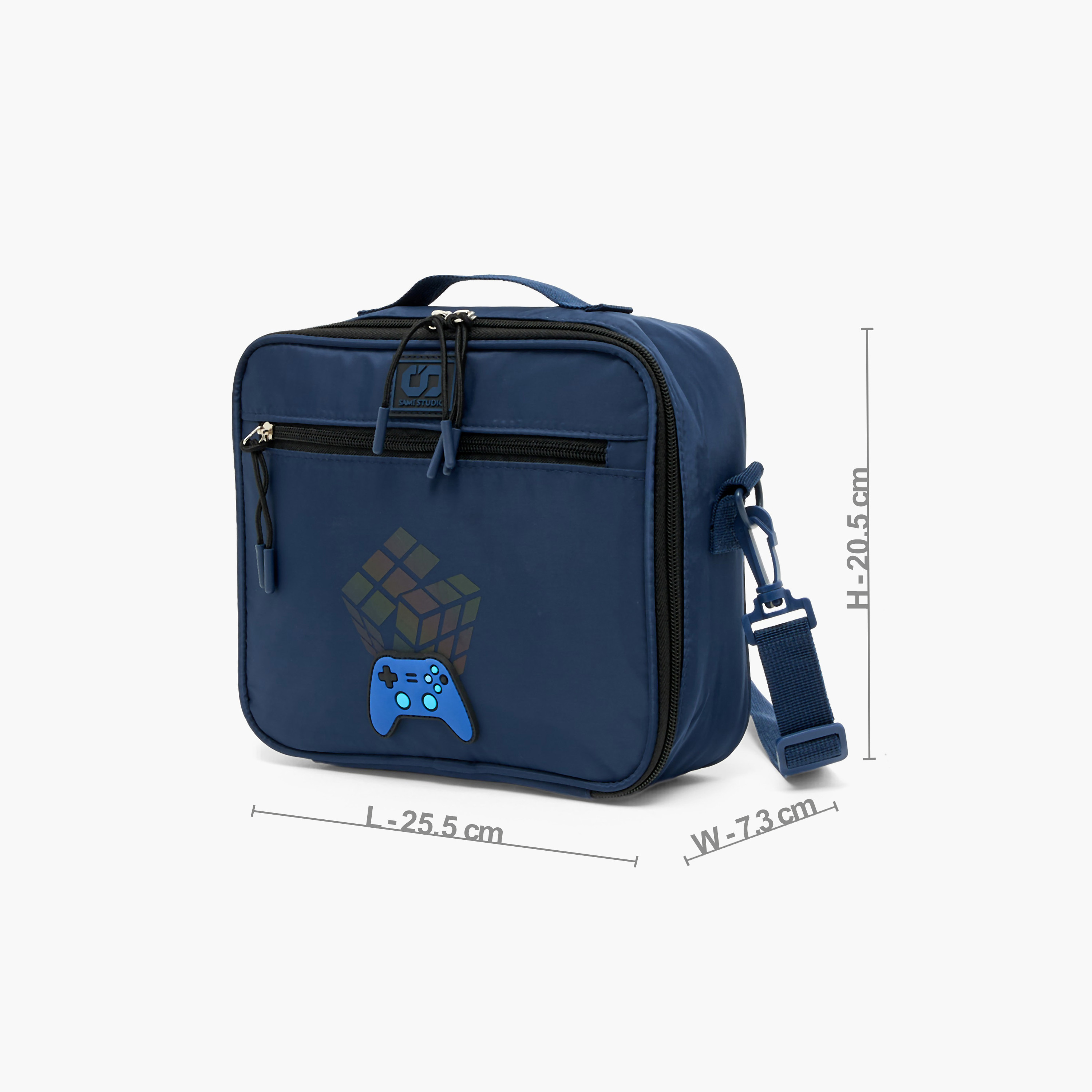 SAMI STUDIO Game Controller Accent Lunch Bag for Boys 8-13 Years with Detachable Strap-school-lunchessentials-lunchbags-image-9