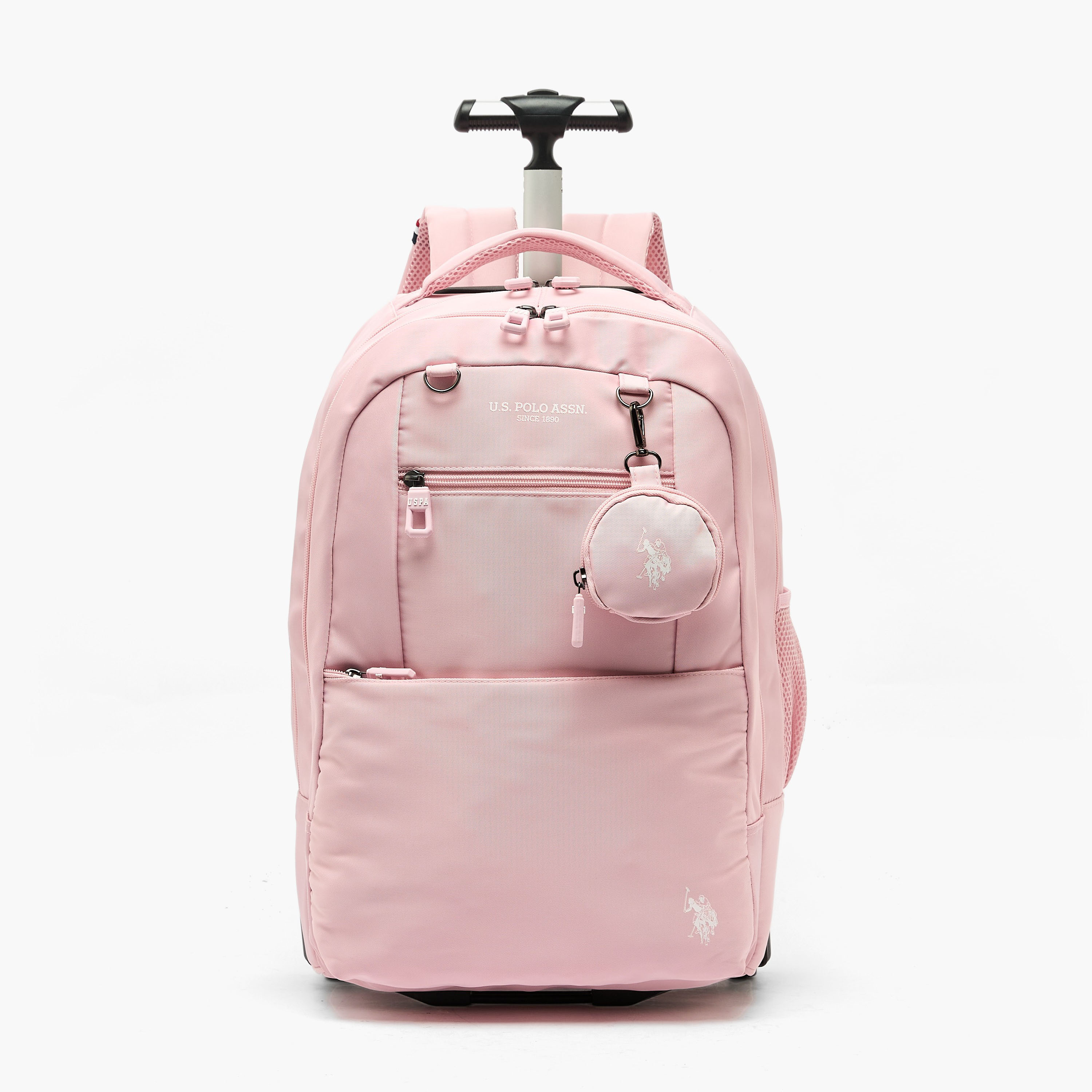 US POLO ASSN. Printed Trolley Backpack for Girls 8-13 Years with Pouch - 19 cms-school-bagsandbackpacks-trolleybags-image-1