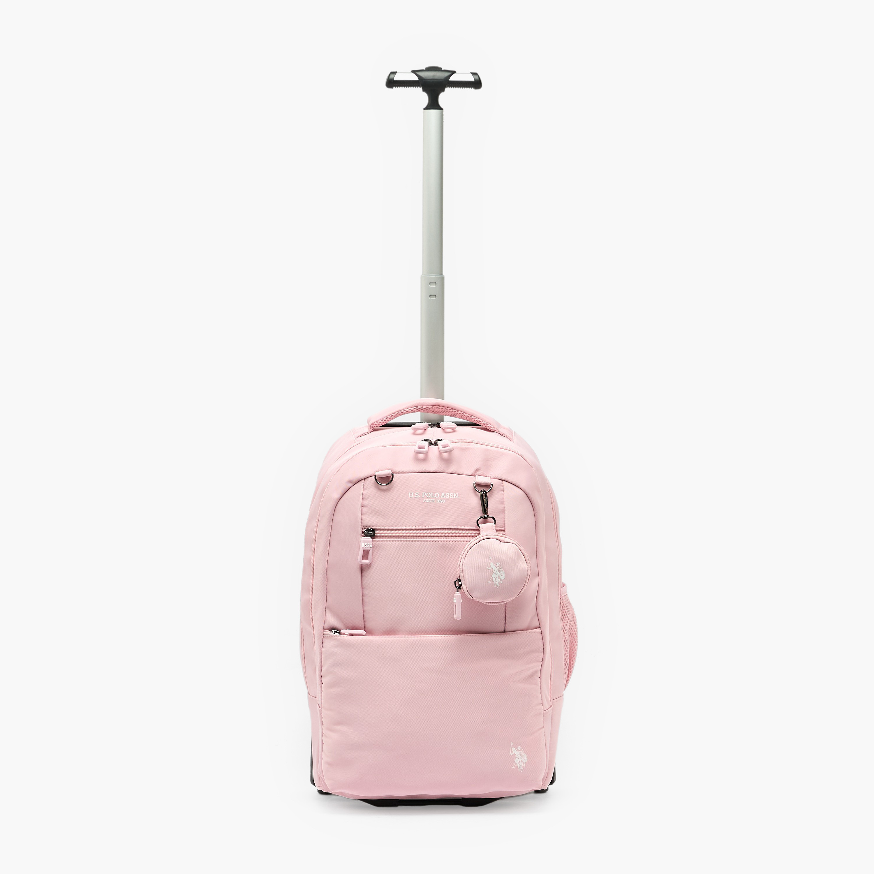 US POLO ASSN. Printed Trolley Backpack for Girls 8-13 Years with Pouch - 19 cms-school-bagsandbackpacks-trolleybags-image-4
