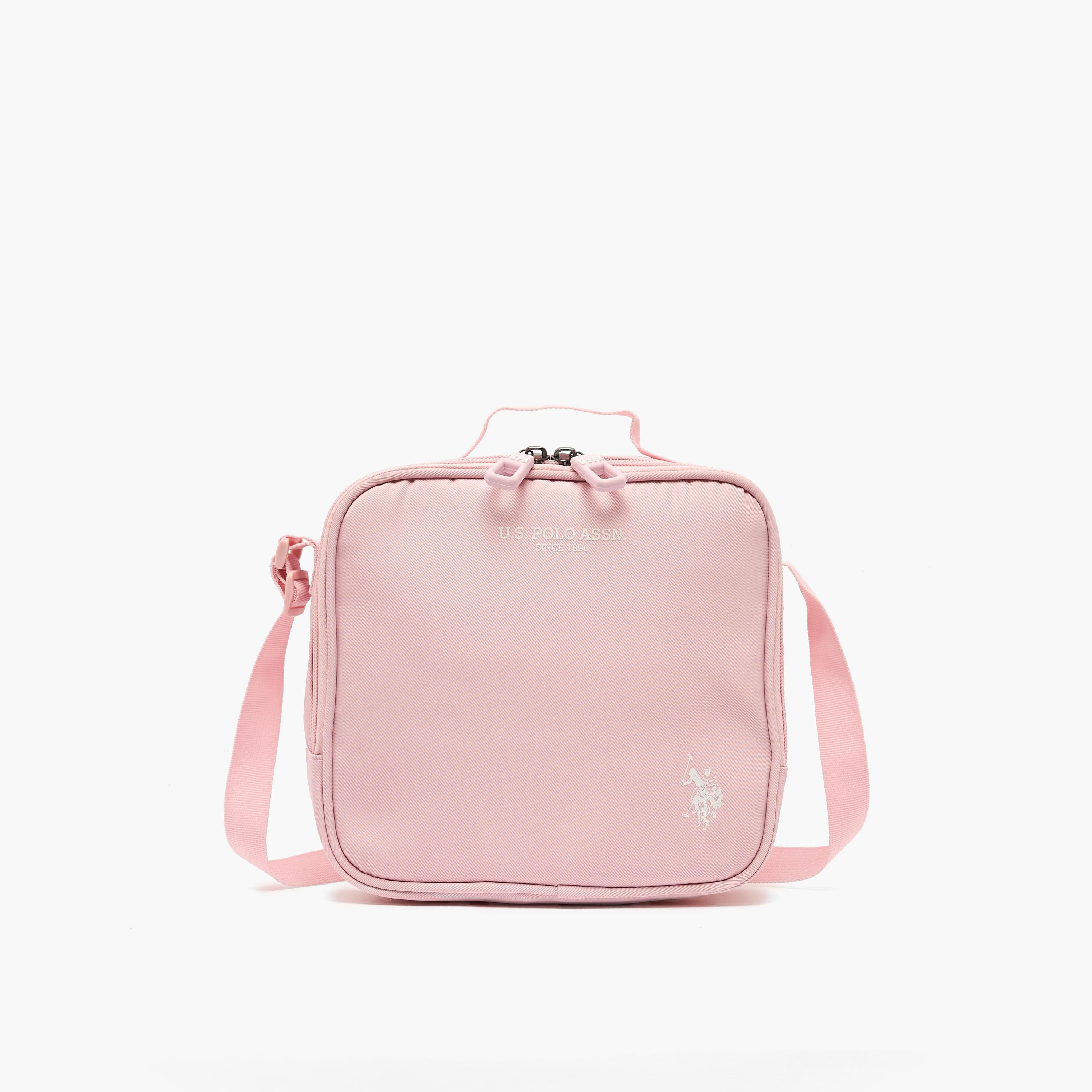 شنطة غداء عازلة بطبعات للبنات من 8-13 سنة من يو إس بولو أسن-school-lunchessentials-lunchbags-image-1