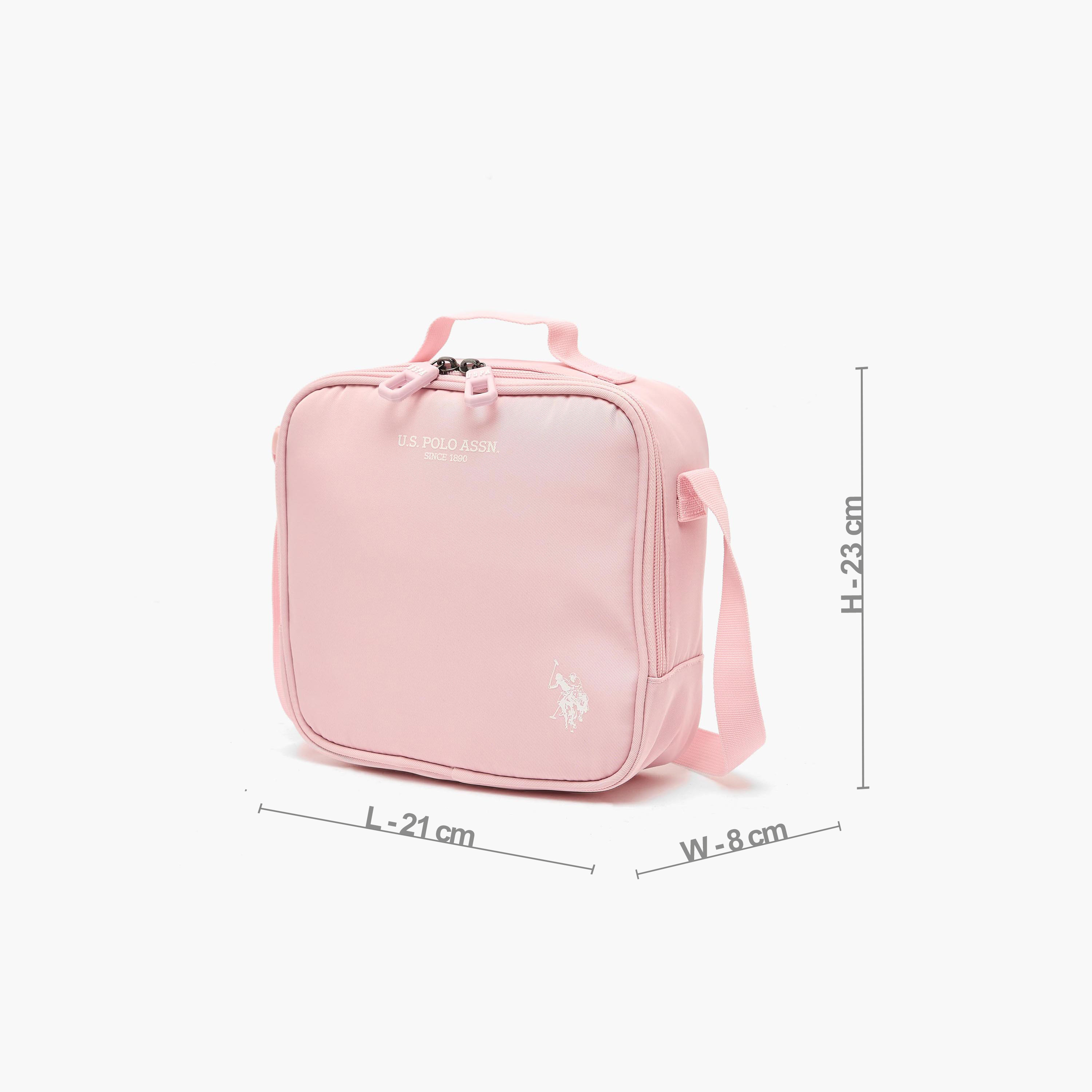 شنطة غداء عازلة بطبعات للبنات من 8-13 سنة من يو إس بولو أسن-school-lunchessentials-lunchbags-image-6