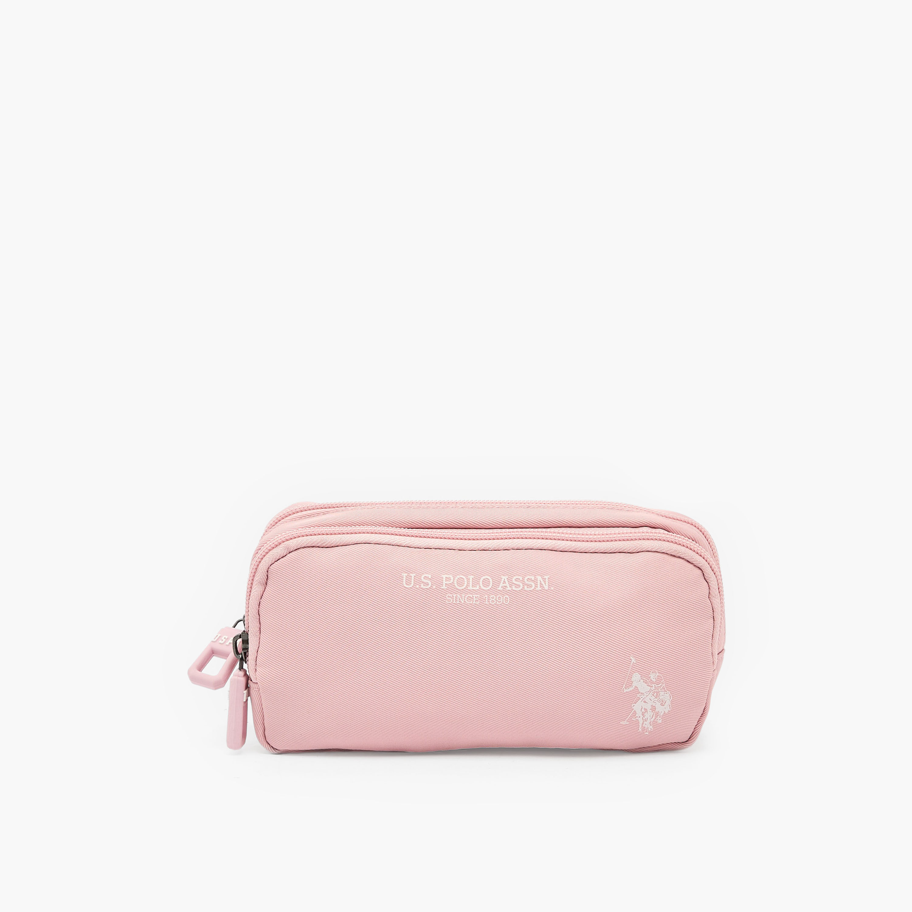 مقلمة بقسمين وطبعات شعار من يو إس بولو أسن-school-stationery-pencilcases-image-7