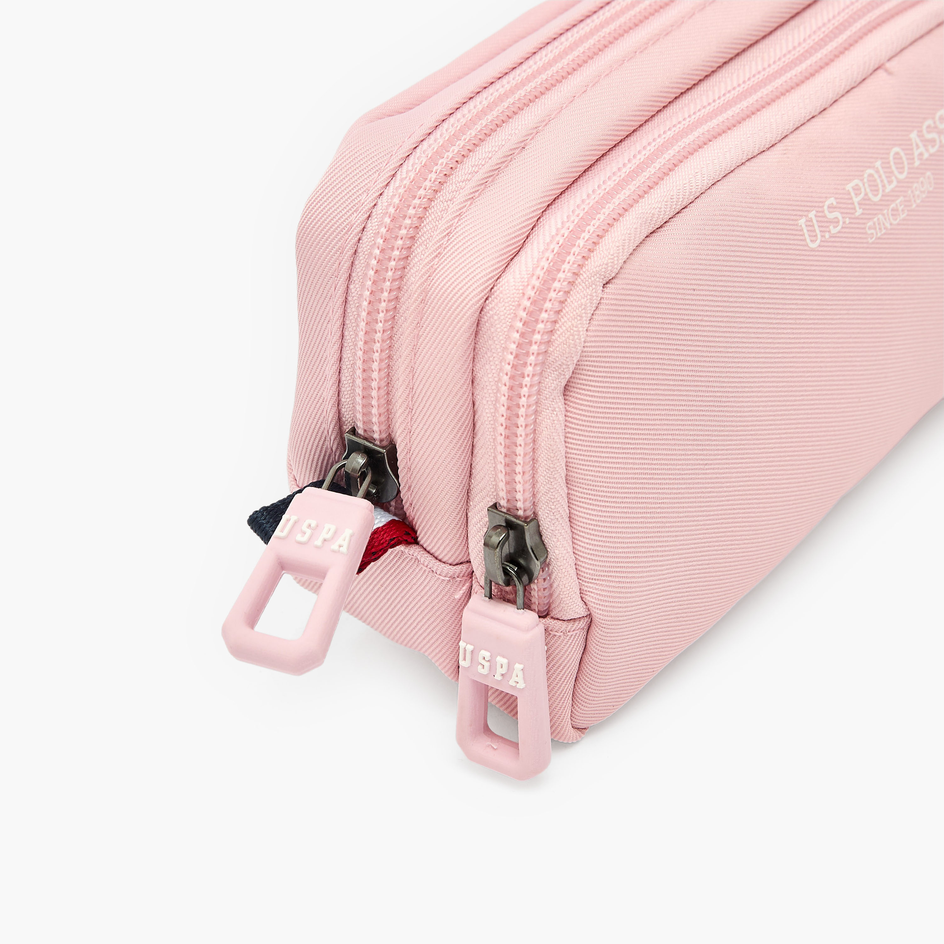 مقلمة بقسمين وطبعات شعار من يو إس بولو أسن-school-stationery-pencilcases-image-3