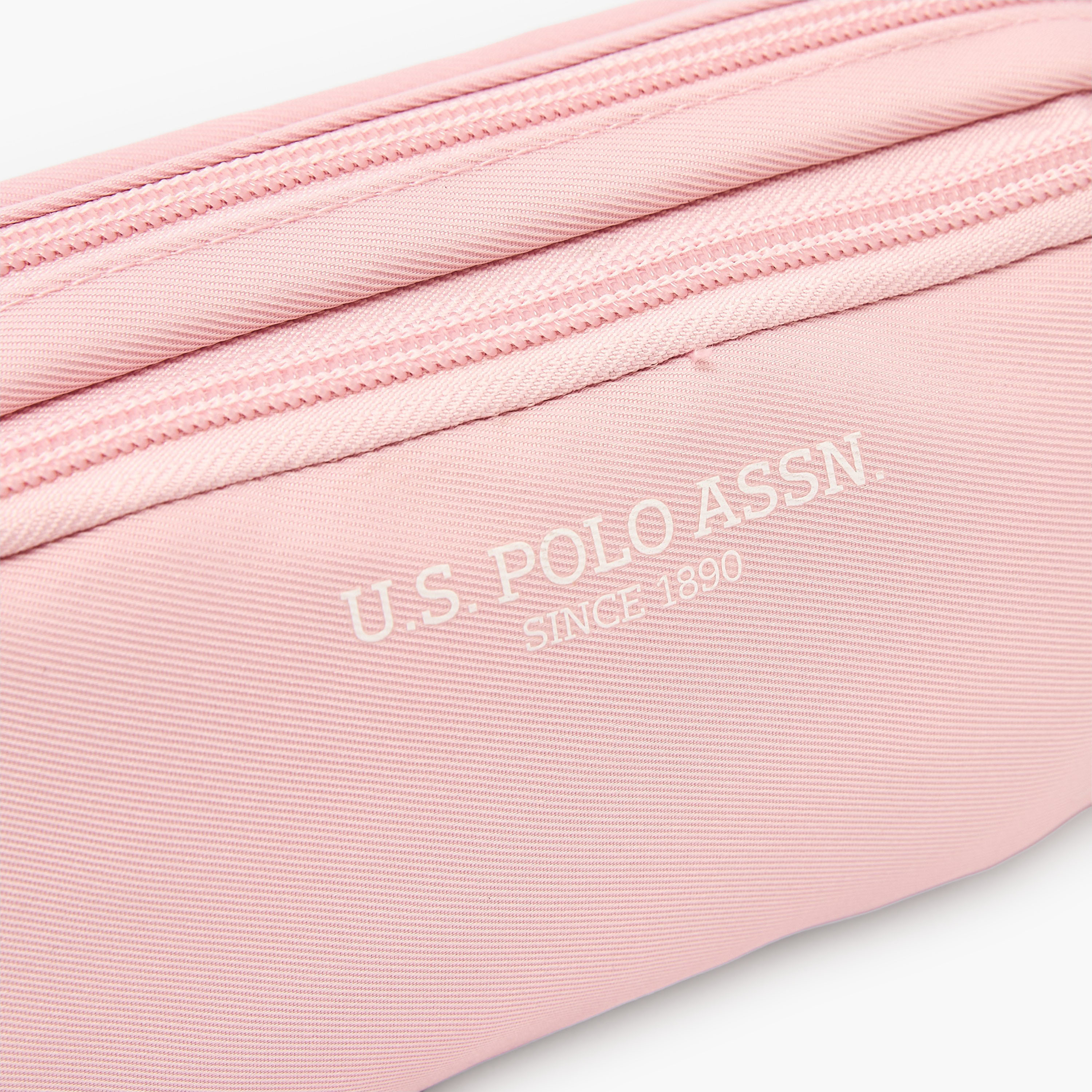 مقلمة بقسمين وطبعات شعار من يو إس بولو أسن-school-stationery-pencilcases-image-4