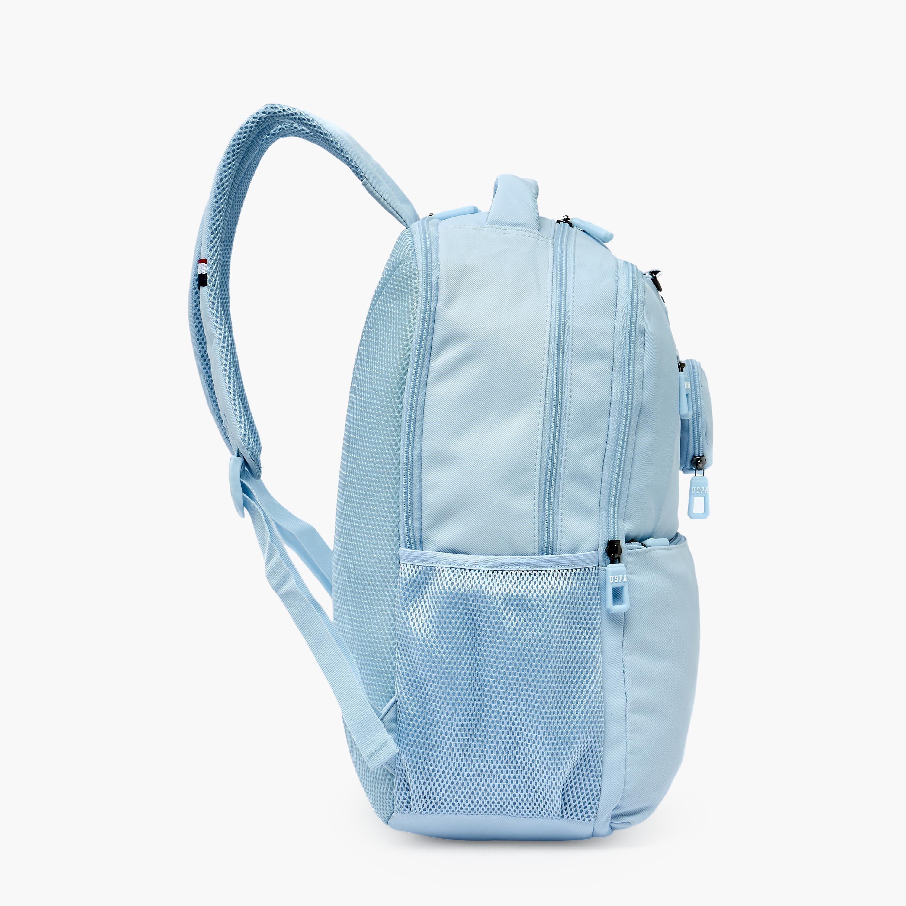 شنطة ظهر سادة بأحزمة كتف مبطنة للبنات من سن 8 -13 سنة من يو إس بولو أسن - 18 بوصة-school-bagsandbackpacks-backpacks-image-6