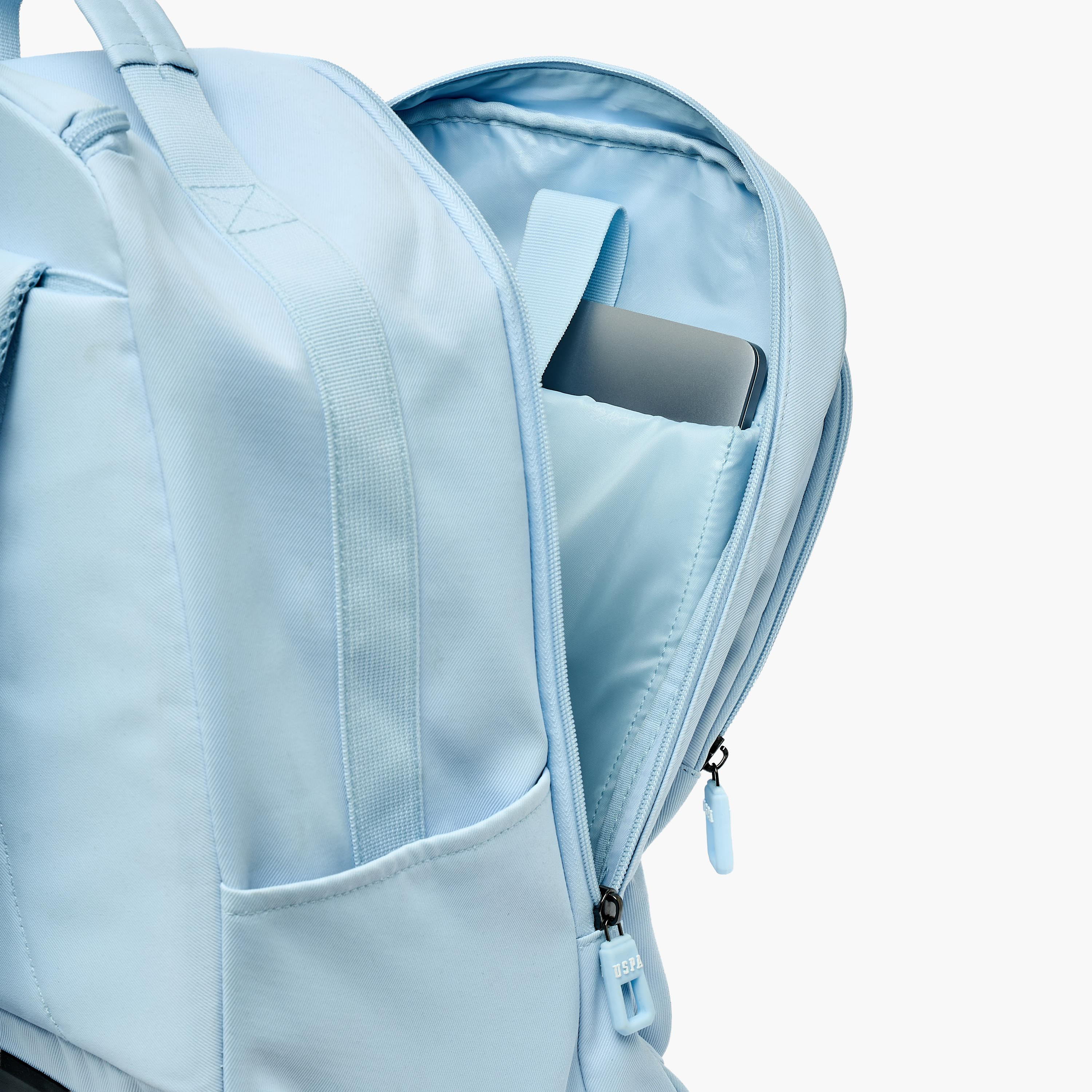 شنطة ترولي سادة للبنات من 8-13 سنة مع مقبض قابل للسحب من يو اس بولو أسن - 19 بوصة-school-bagsandbackpacks-trolleybags-image-5