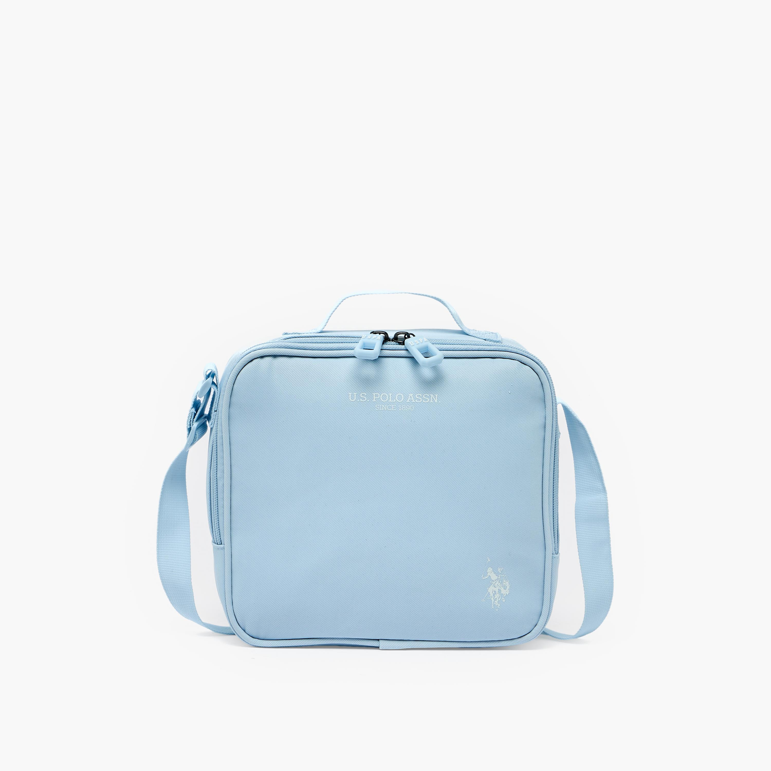 US POLO ASSN. Solid Lunch Bag for Girls 8-13 Years with Adjustable Strap-school-lunchessentials-lunchbags-image-1