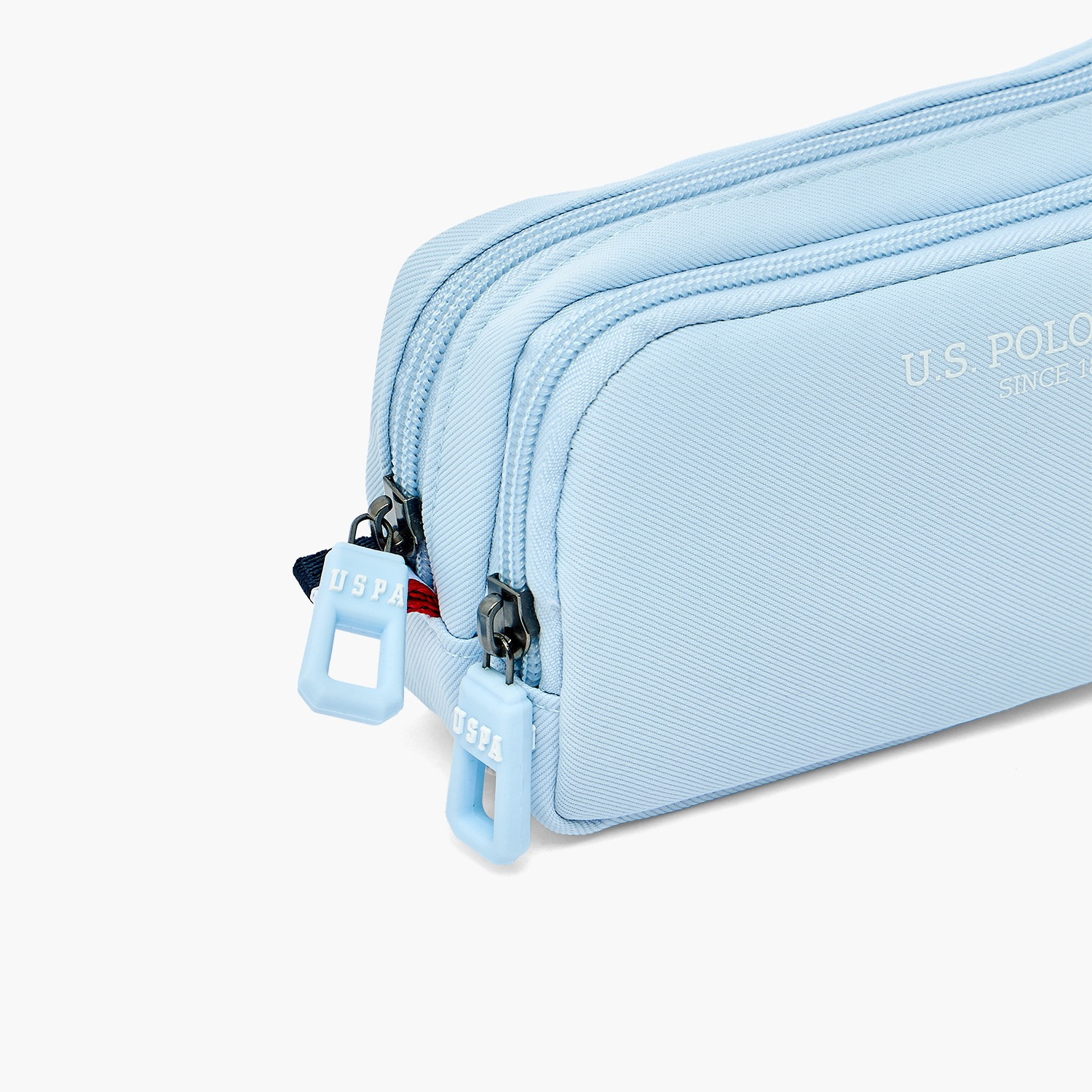 مقلمة بقسمين وطبعات شعار من يو إس بولو أسن-school-stationery-pencilcases-image-4