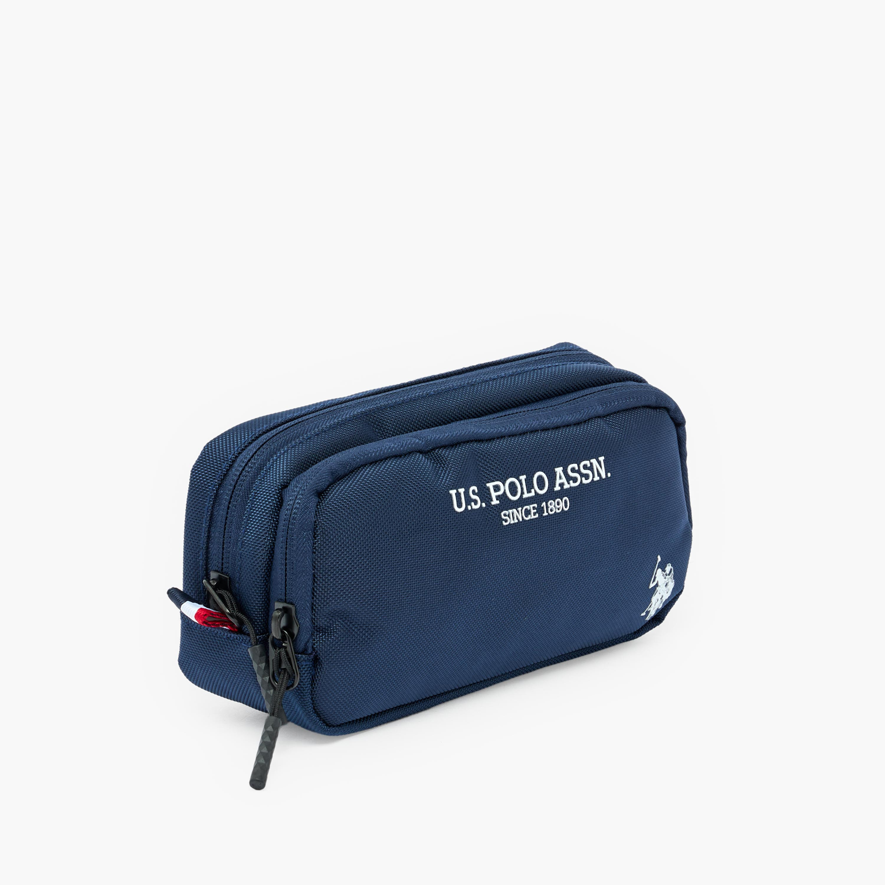 مقلمة بقسمين وطبعات شعار من يو إس بولو أسن-school-stationery-pencilcases-image-2