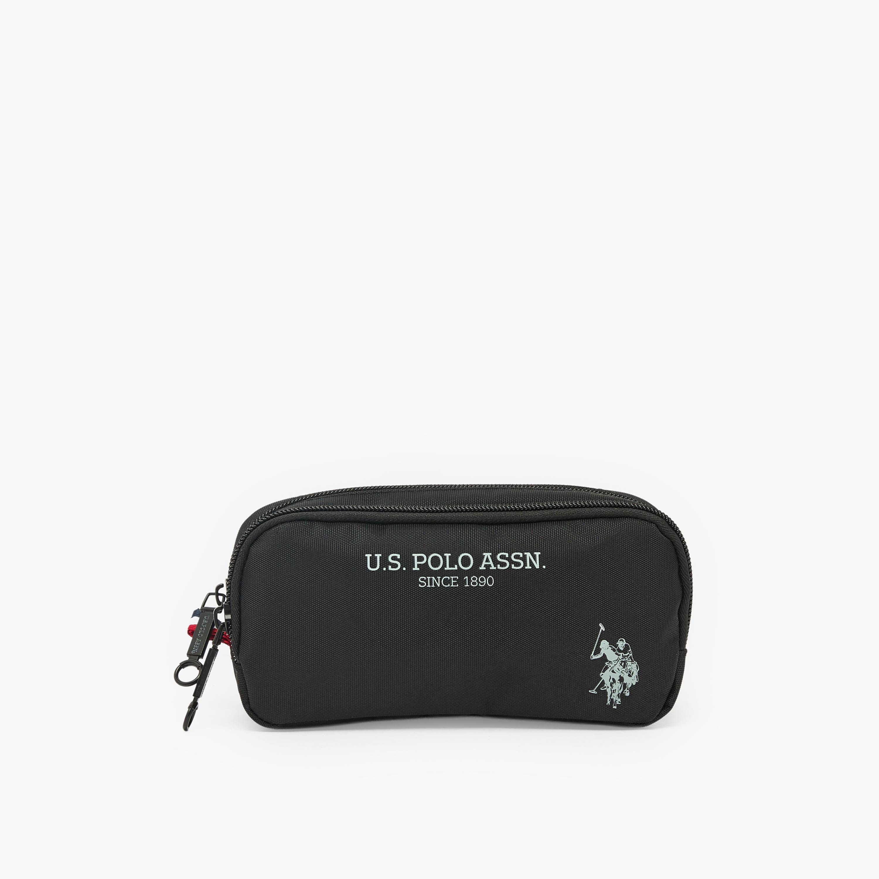 مقلمة بسحاب إغلاق وطبعات الشعار من يو إس بولو أسن-school-stationery-pencilcases-image-1