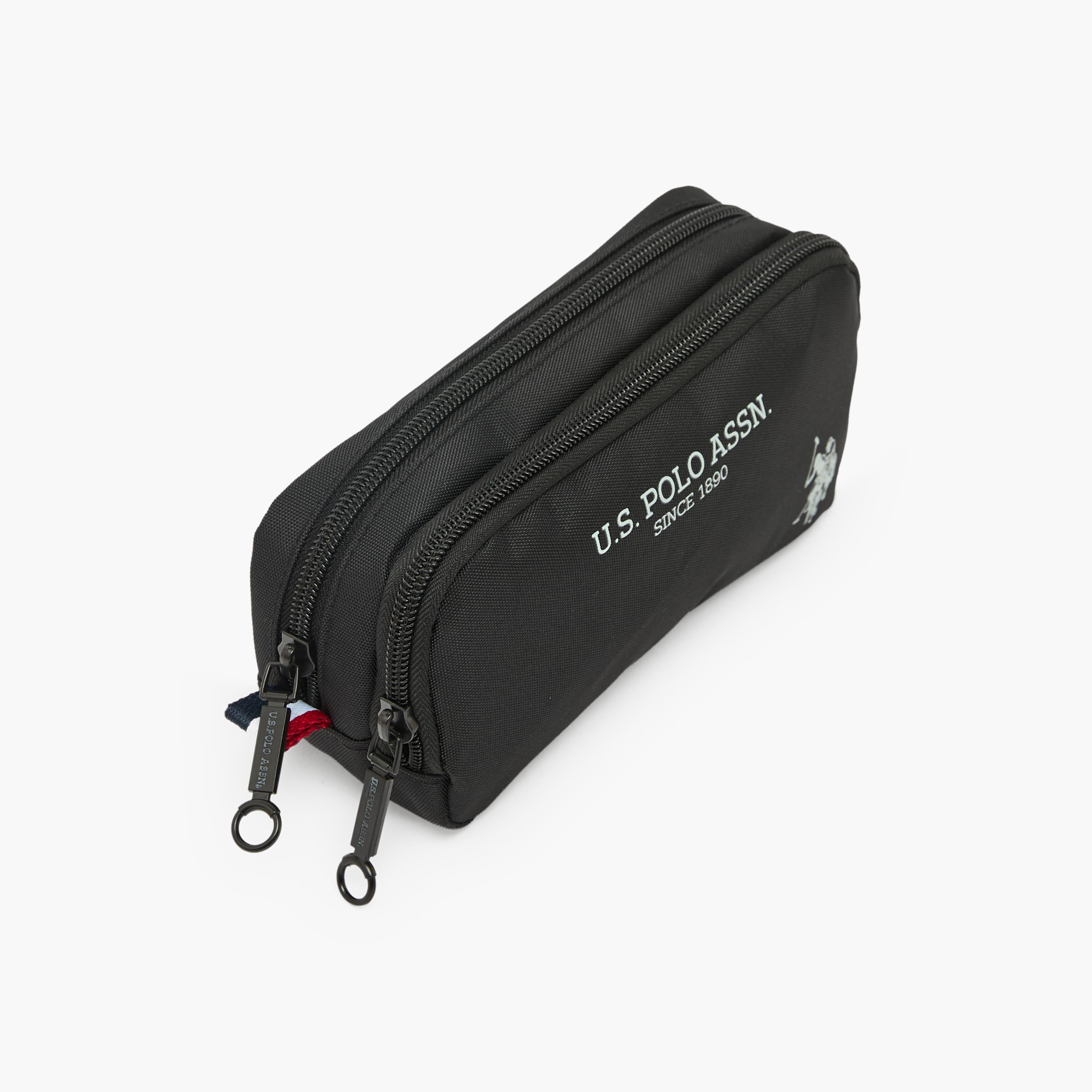 مقلمة بسحاب إغلاق وطبعات الشعار من يو إس بولو أسن-school-stationery-pencilcases-image-2