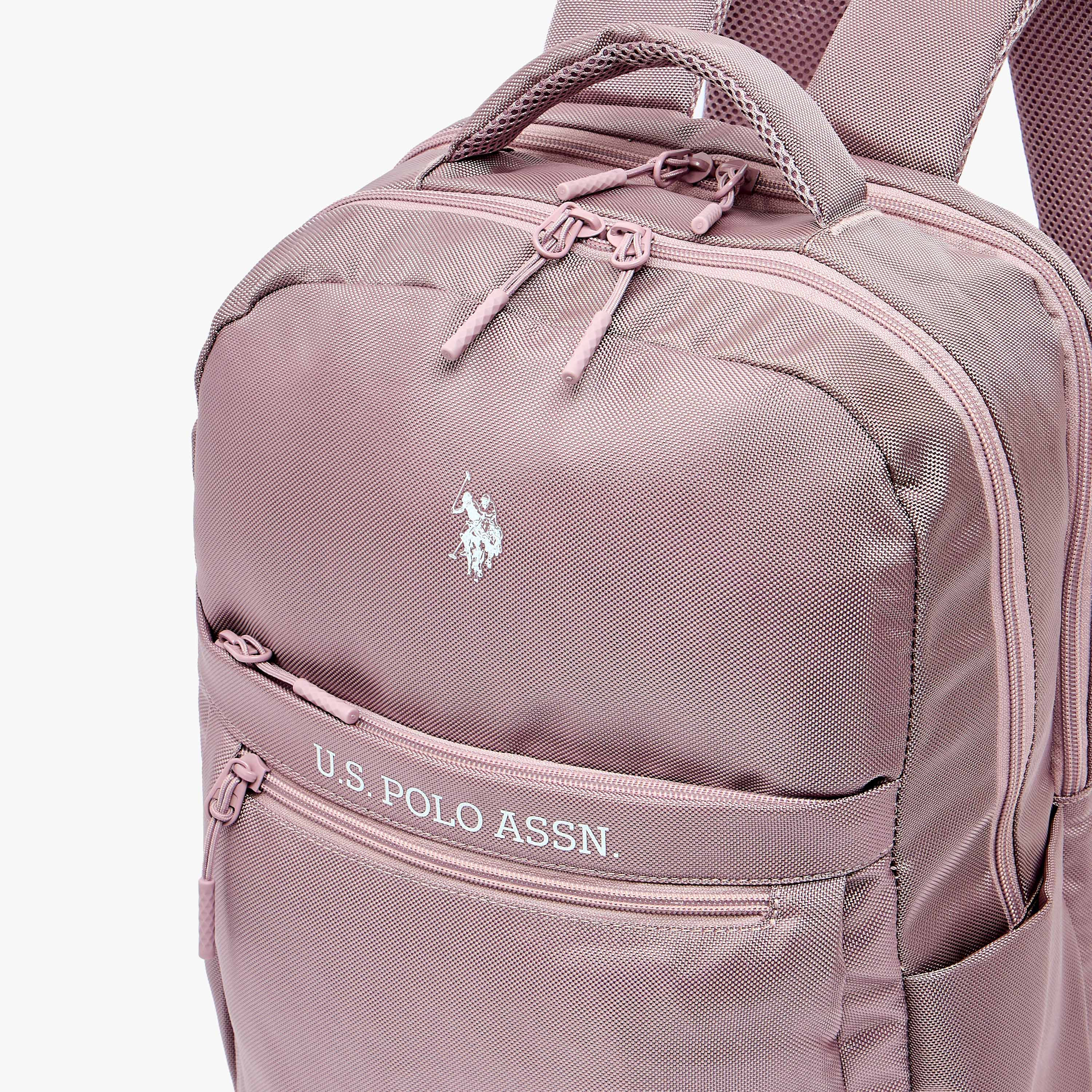 US POLO ASSN. Solid Backpack for Girls 8-13 Years with Padded Shoulder Straps - 17 inches-school-bagsandbackpacks-backpacks-image-4