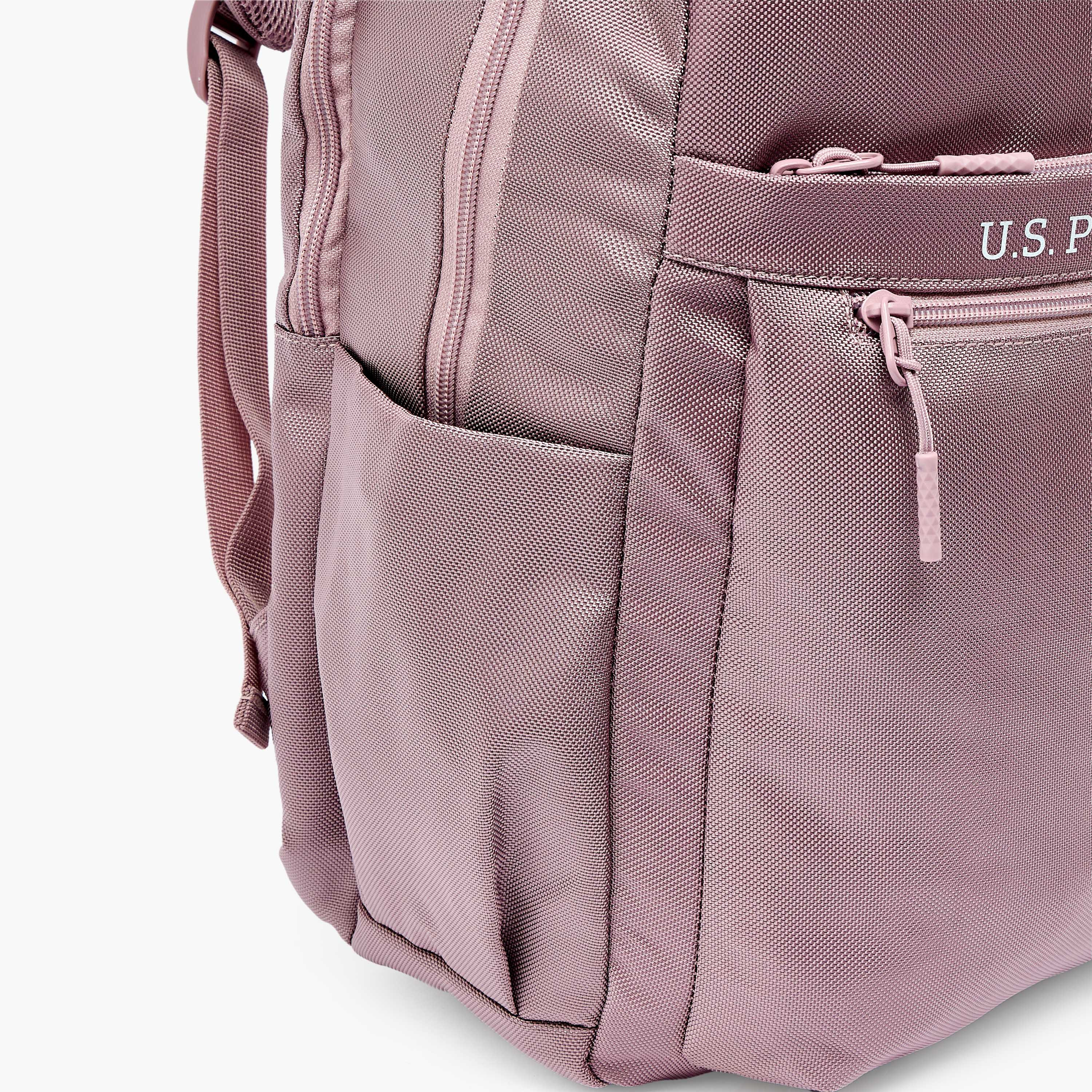 US POLO ASSN. Solid Backpack for Girls 8-13 Years with Padded Shoulder Straps - 17 inches-school-bagsandbackpacks-backpacks-image-5