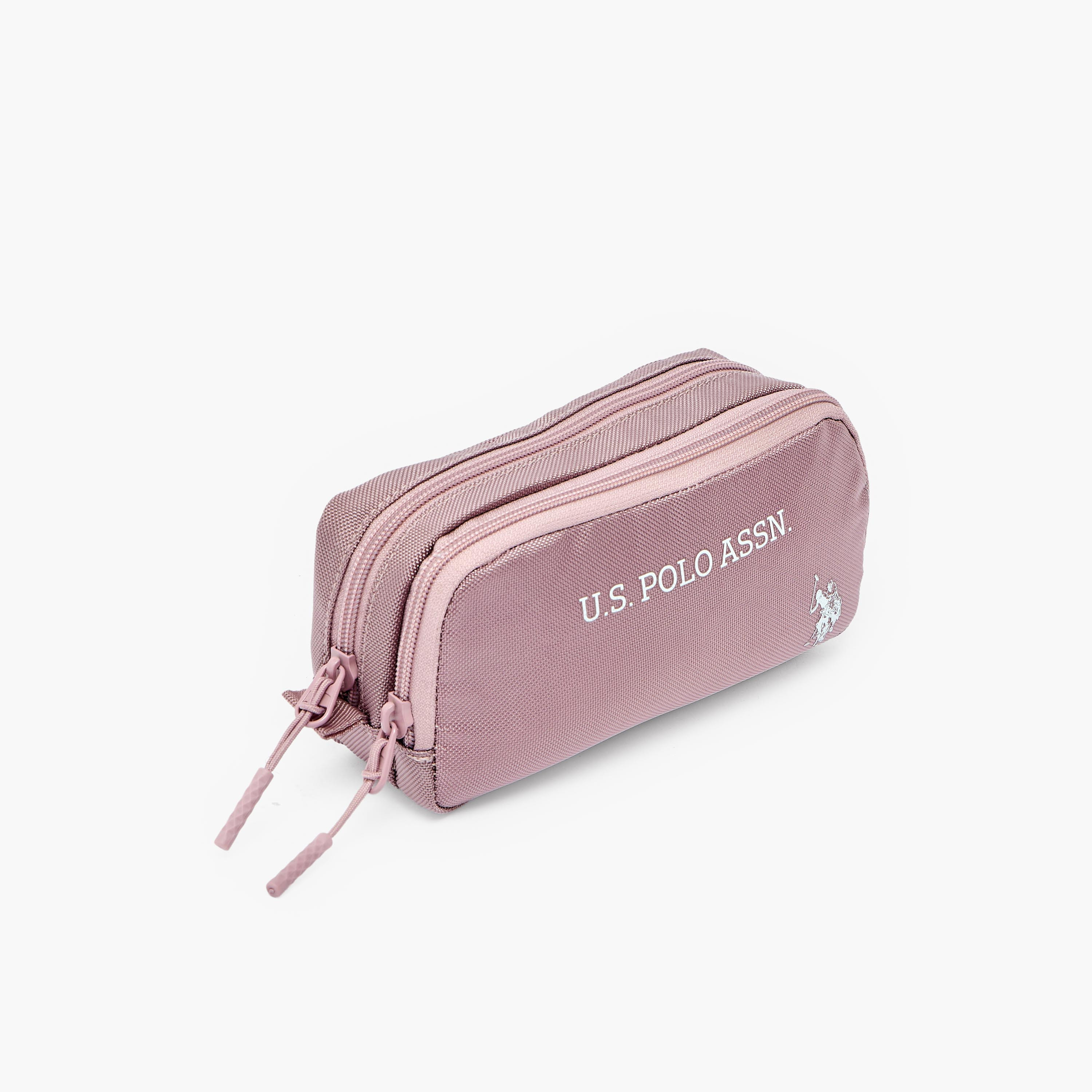 US POLO ASSN. Logo Print Pencil Pouch with 2 Compartments-school-stationery-pencilcases-image-2