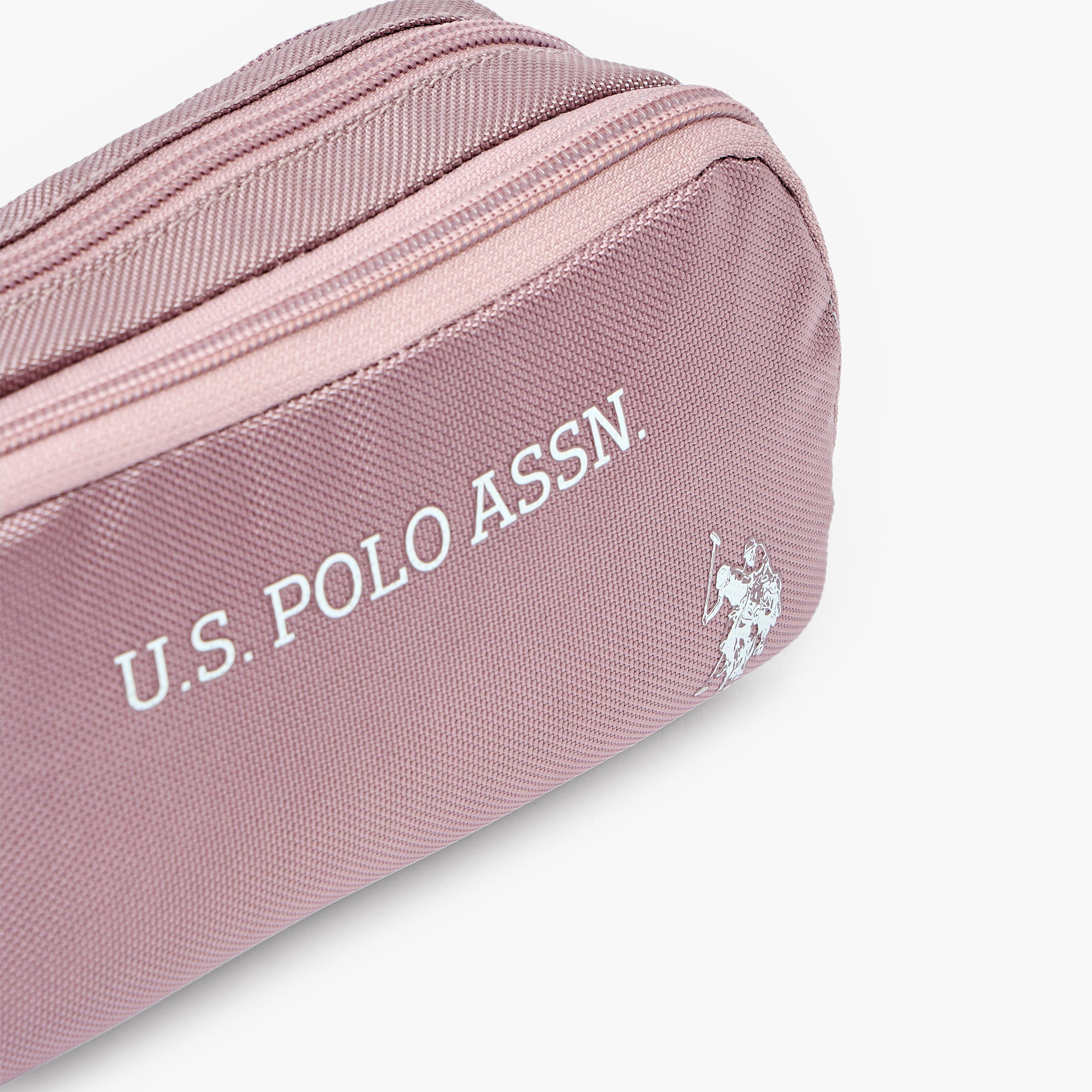 US POLO ASSN. Logo Print Pencil Pouch with 2 Compartments-school-stationery-pencilcases-image-5