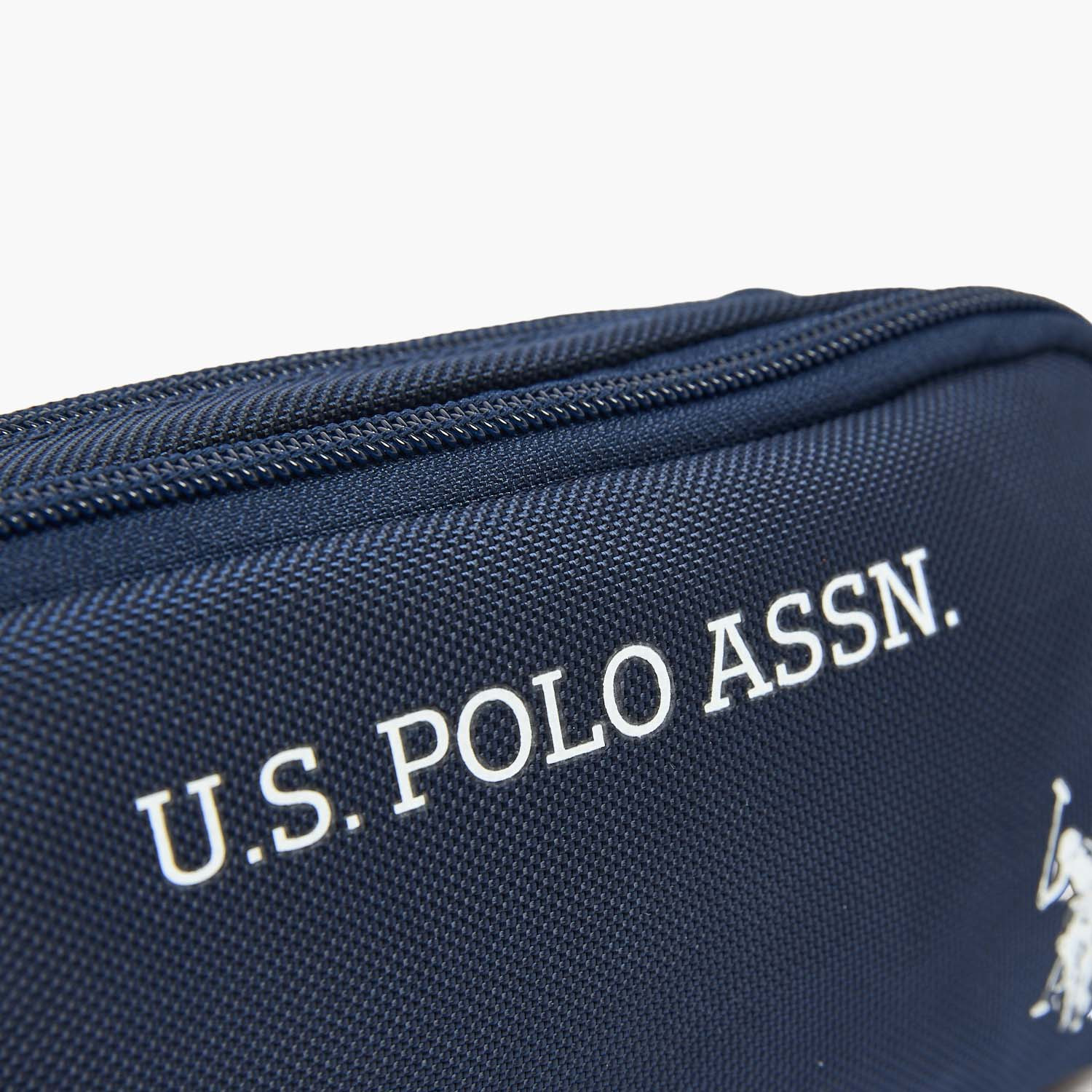 US POLO ASSN. Logo Print Pencil Pouch with 2 Compartments-school-stationery-pencilcases-image-4