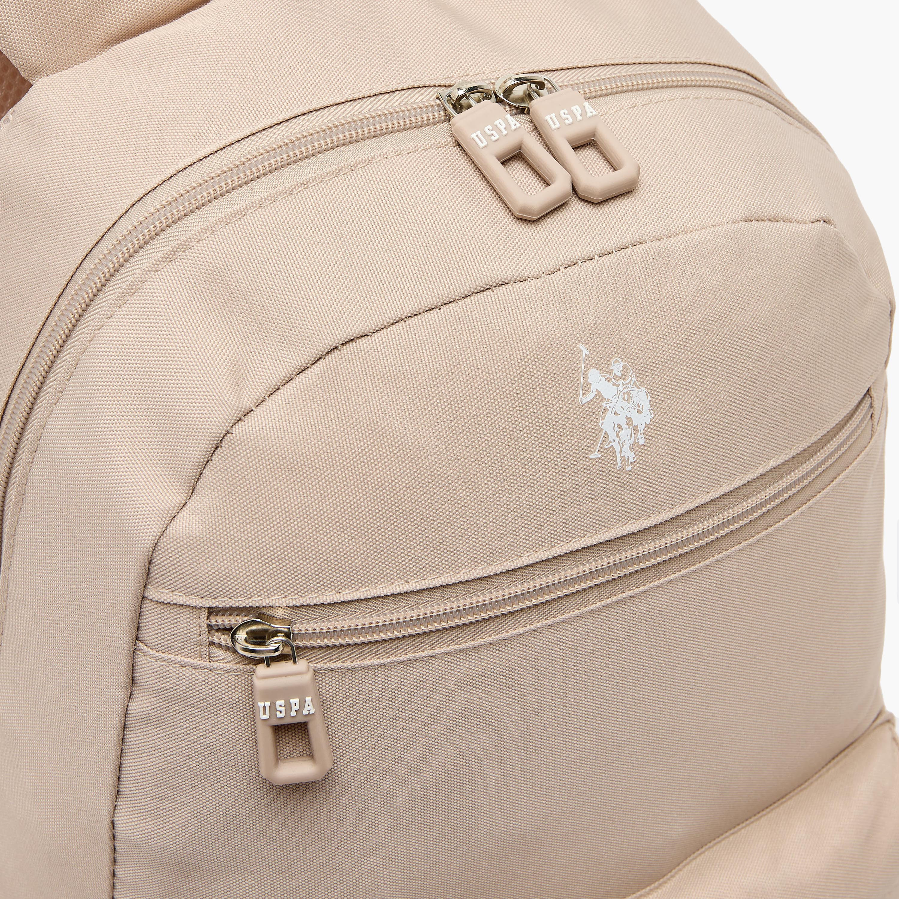 US POLO ASSN. Solid Backpack for Girls 8-13 Years with Adjustable Shoulder Straps - 18 inches-school-bagsandbackpacks-backpacks-image-4
