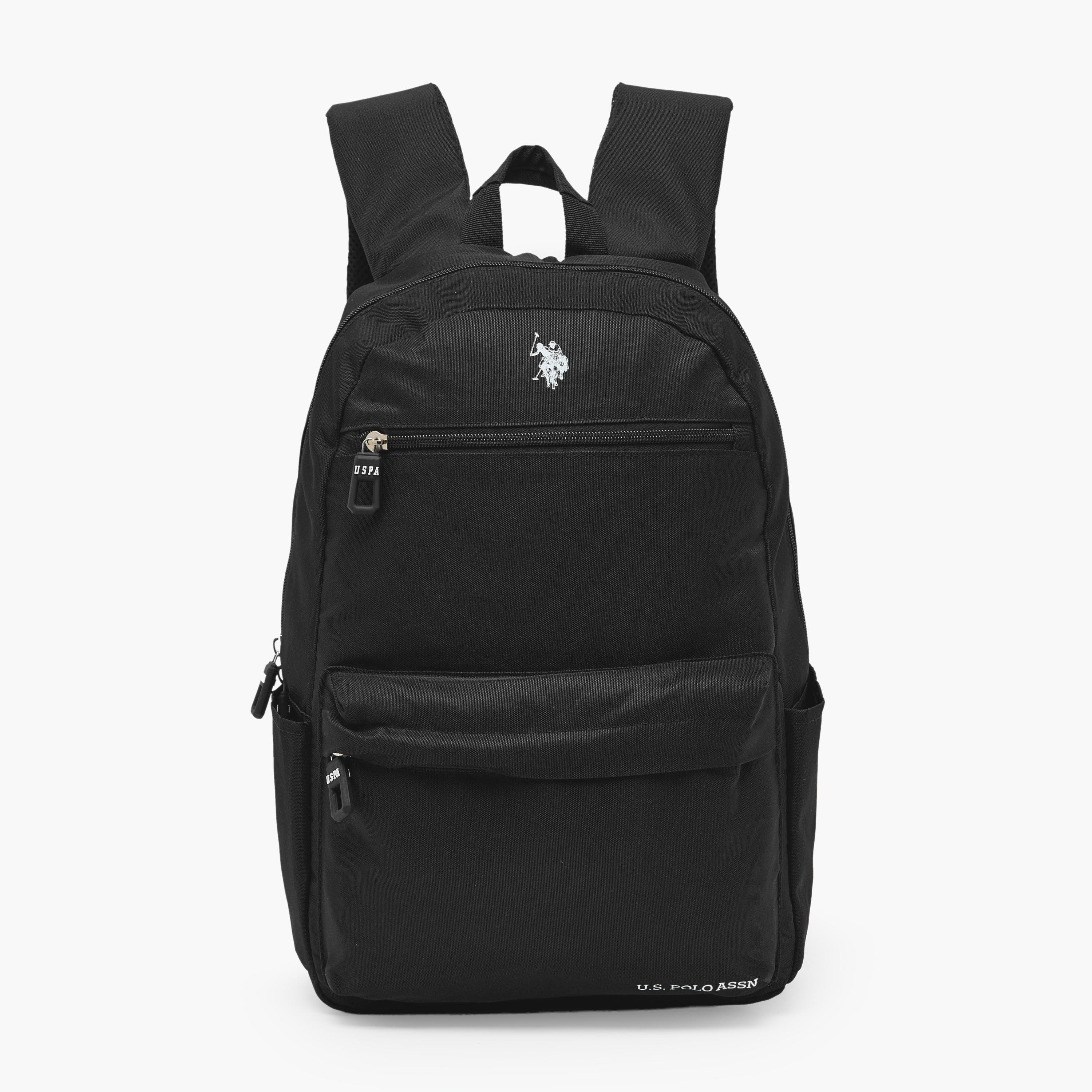 US POLO ASSN. Solid Backpack for Boys 8-13 Years with Adjustable Shoulder Straps - 18 inches-school-bagsandbackpacks-backpacks-image-1