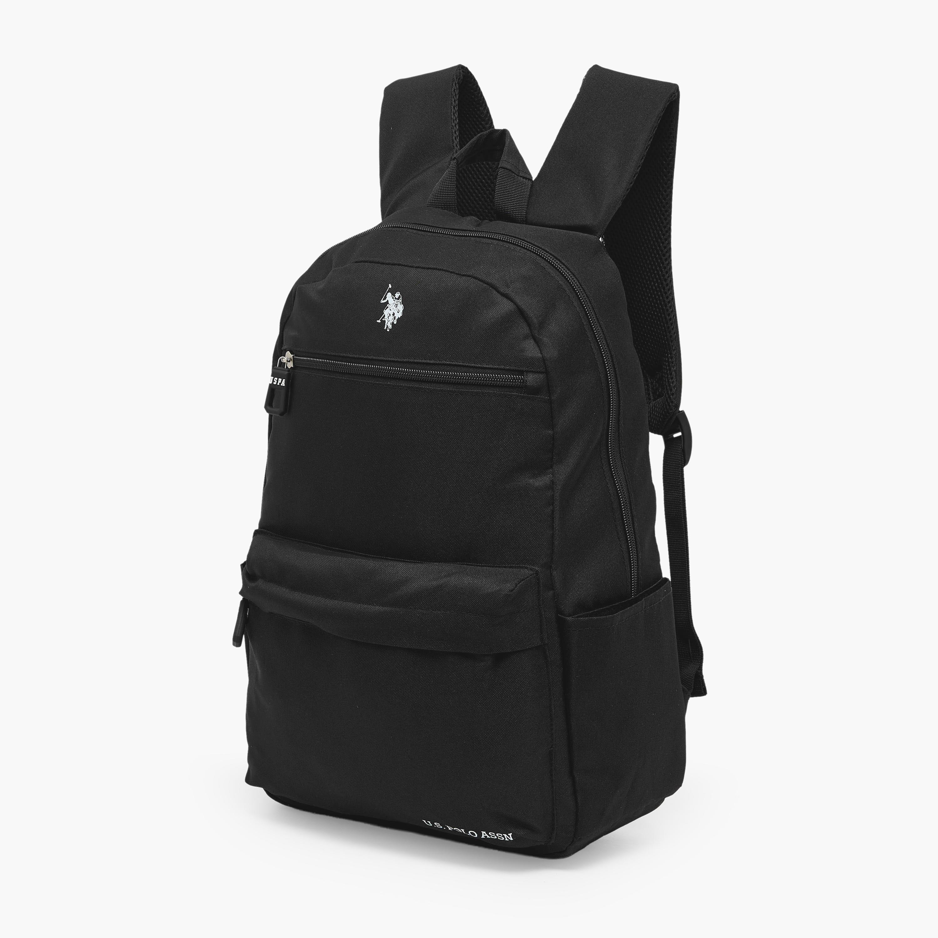 US POLO ASSN. Solid Backpack for Boys 8-13 Years with Adjustable Shoulder Straps - 18 inches-school-bagsandbackpacks-backpacks-image-2