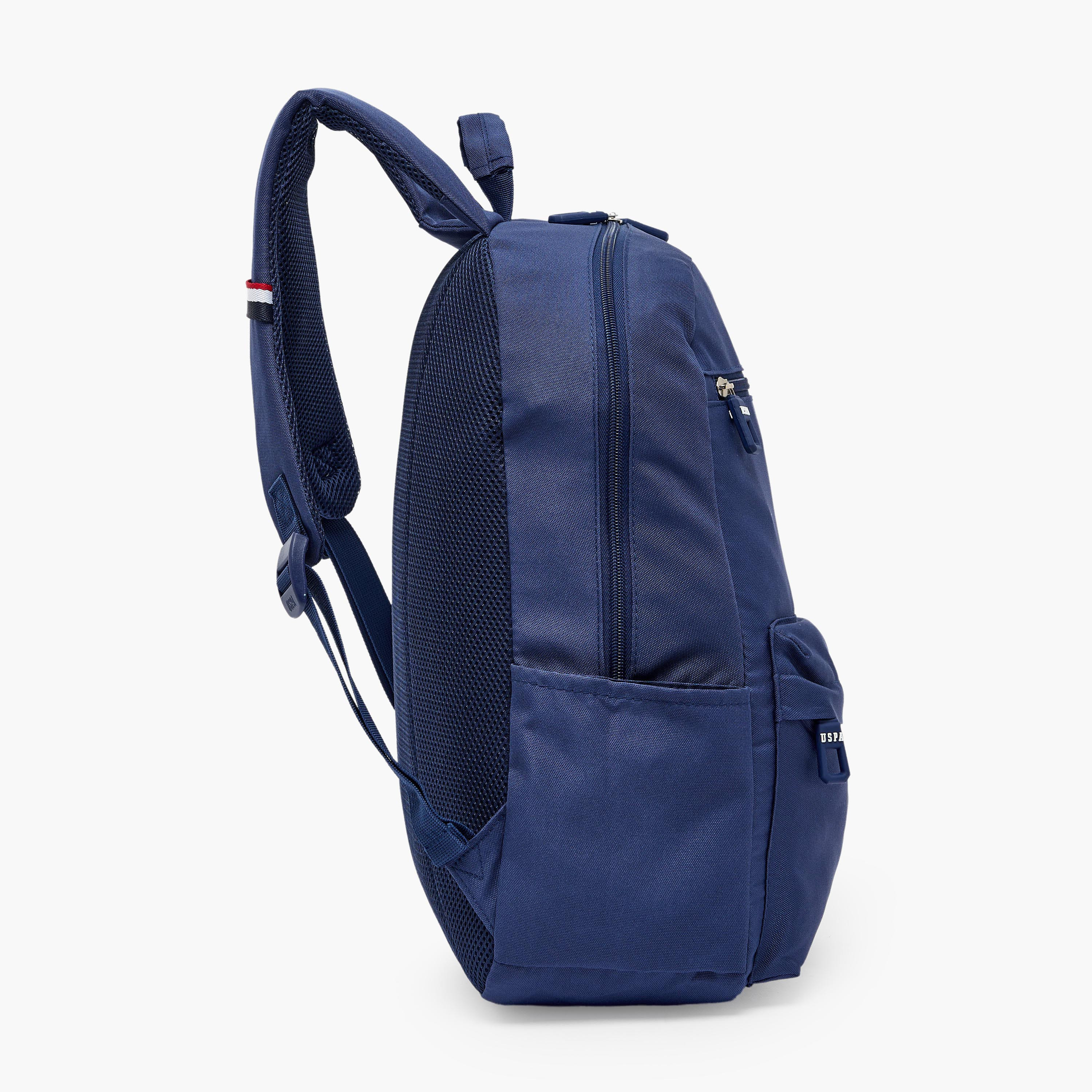 شنطة ظهر سادة بسحابات إغلاق للأولاد من سن 8 -13 سنة من يو إس بولو أسن - 18 بوصة-school-bagsandbackpacks-backpacks-image-7