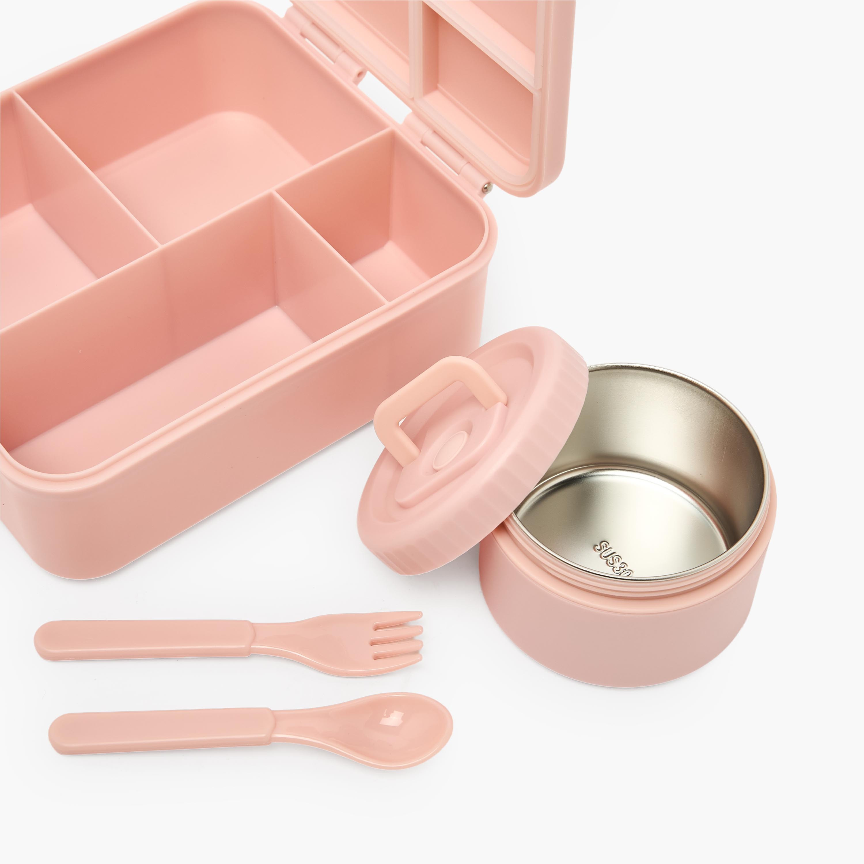 US POLO ASSN. Solid Bento Lunch Box for Girls with Soup Bowl - 1.7 L-school-lunchessentials-lunchboxes-image-6