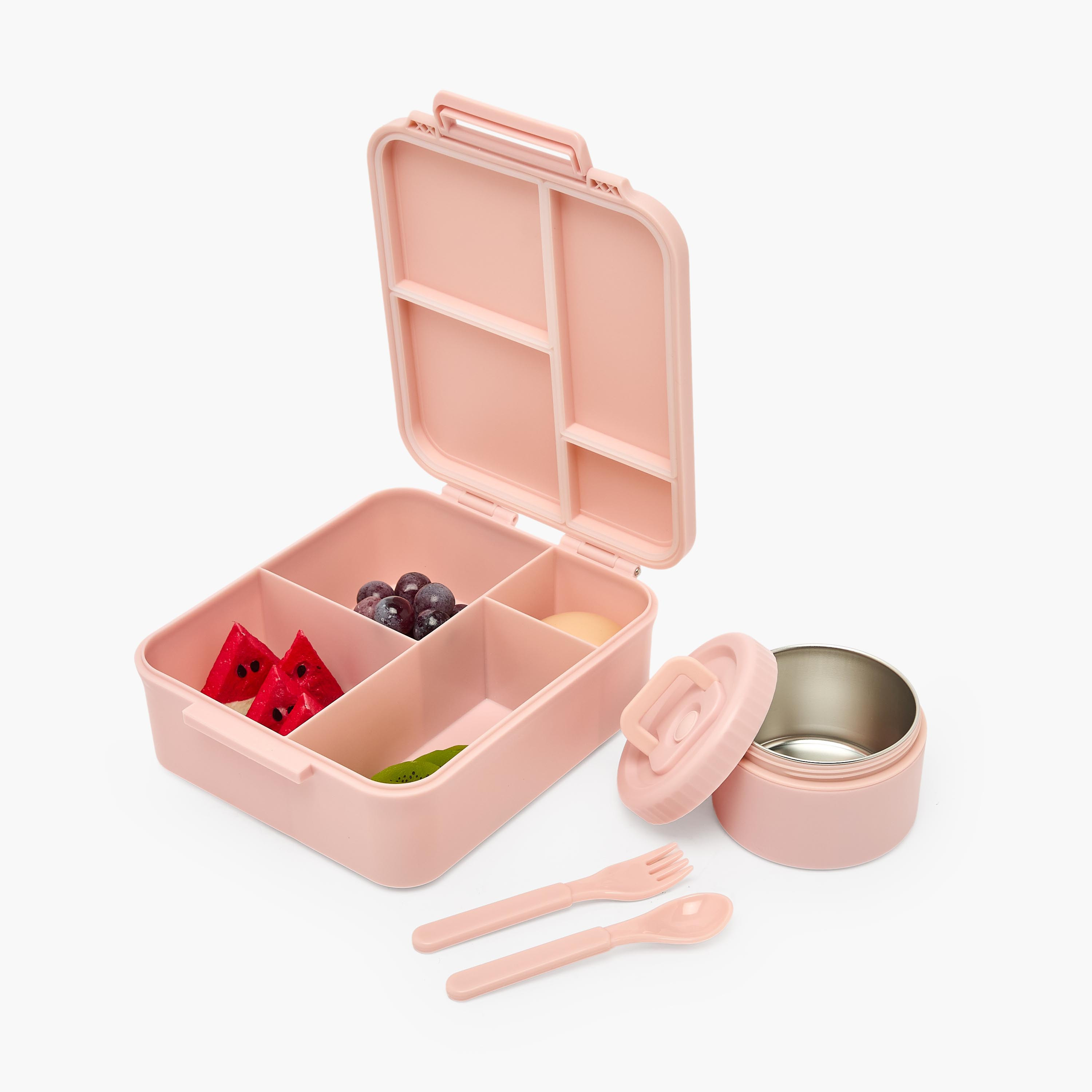 US POLO ASSN. Solid Bento Lunch Box for Girls with Soup Bowl - 1.7 L-school-lunchessentials-lunchboxes-image-8
