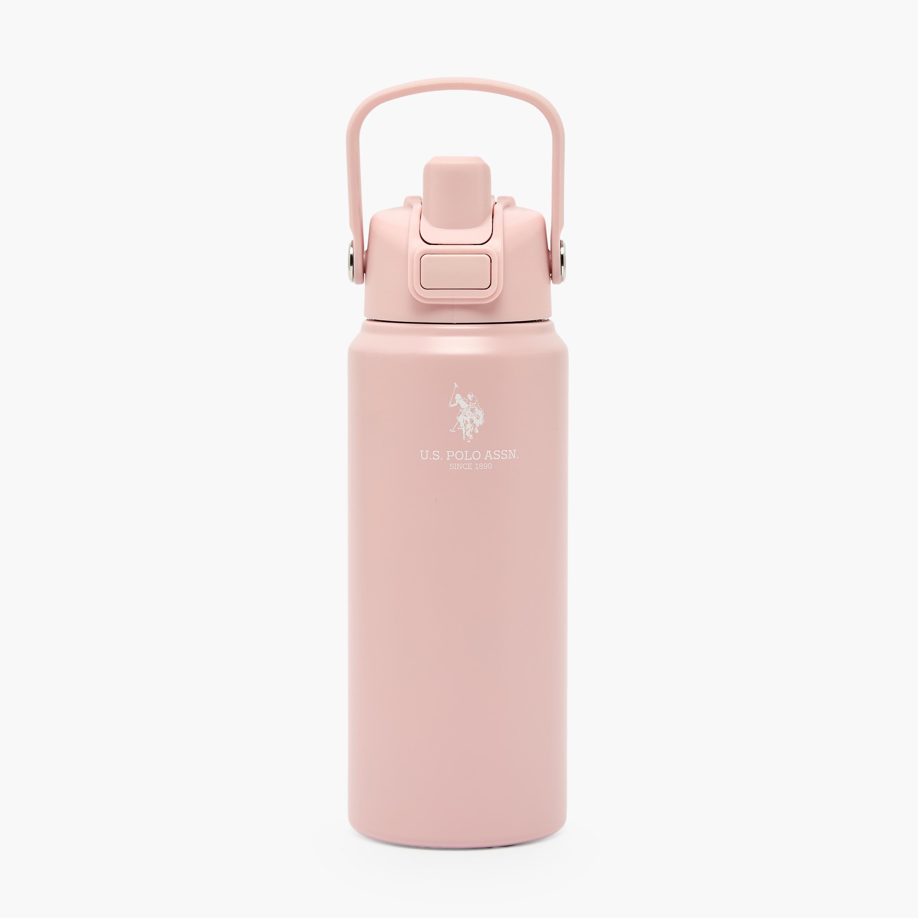 قارورة مياه ستانلس ستيل سادة بمقبض وفوهة من من يو إس بولو أسن - 720 مل-school-waterbottles-image-1