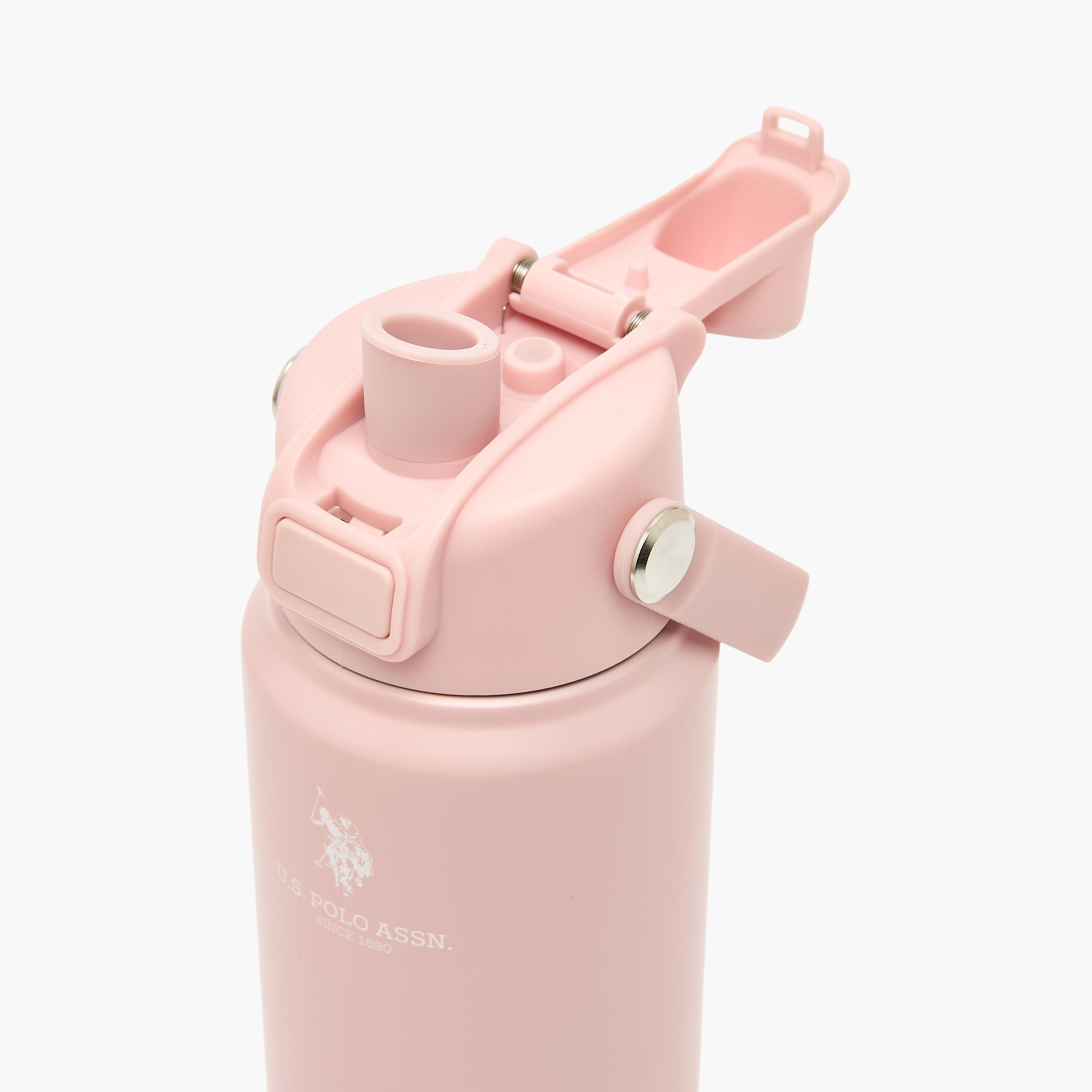 قارورة مياه ستانلس ستيل سادة بمقبض وفوهة من من يو إس بولو أسن - 720 مل-school-waterbottles-image-5