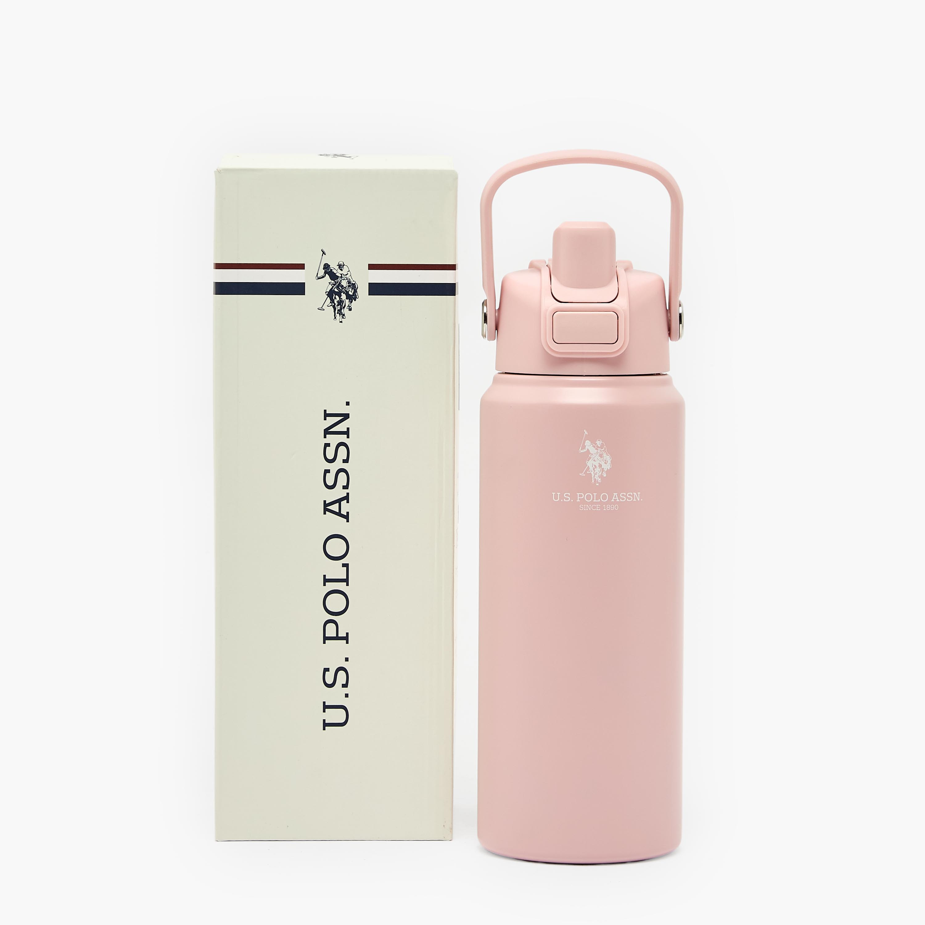 قارورة مياه ستانلس ستيل سادة بمقبض وفوهة من من يو إس بولو أسن - 720 مل-school-waterbottles-image-7
