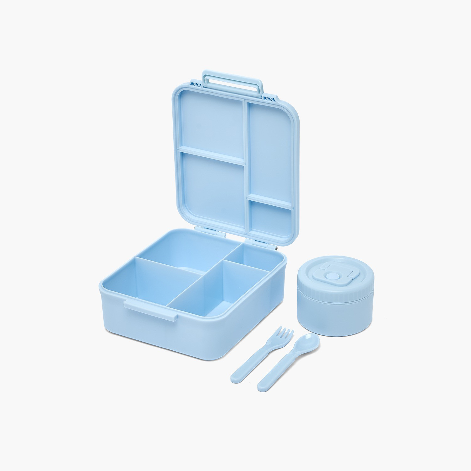 US POLO ASSN. Solid Bento Lunch Box for Girls with Soup Bowl and Cutlery - 1.7 L-school-lunchessentials-lunchboxes-image-6