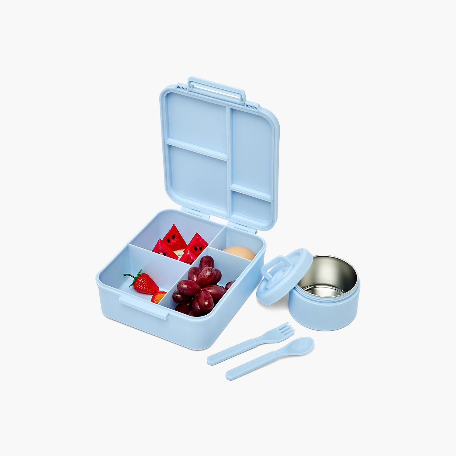 US POLO ASSN. Solid Bento Lunch Box for Girls with Soup Bowl and Cutlery - 1.7 L-school-lunchessentials-lunchboxes-image-7