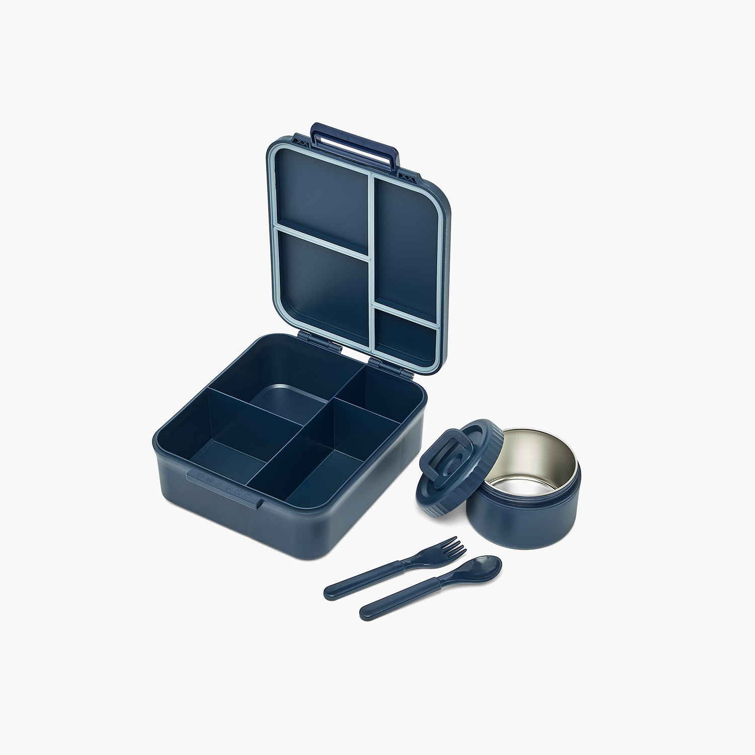 US POLO ASSN. Solid Bento Lunch Box for Boys with Soup Bowl and Cutlery - 1.7 L-school-lunchessentials-lunchboxes-image-5