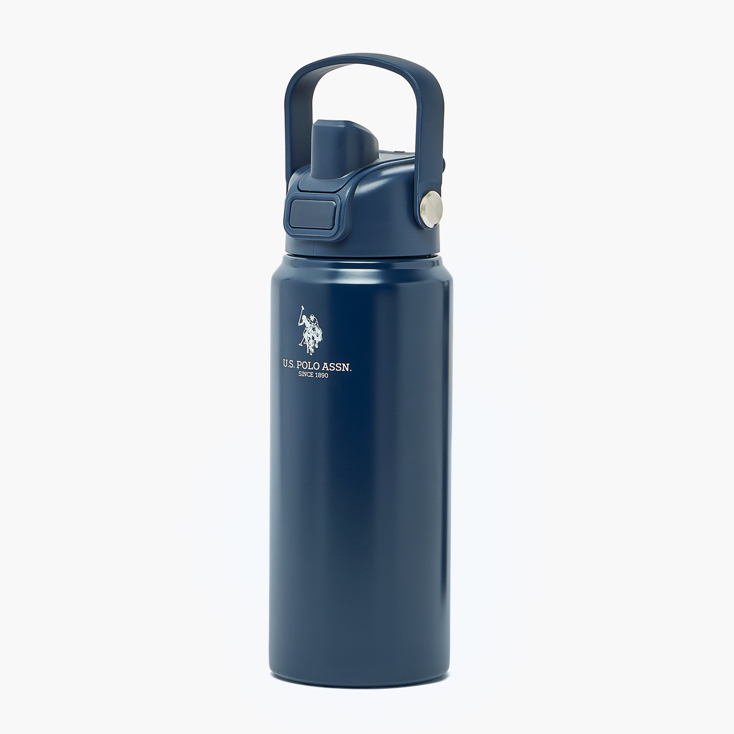 قارورة مياه ستانلس ستيل سادة بفوهة ومقبض من يو أس بولو أسن - 720 مل-school-waterbottles-image-3