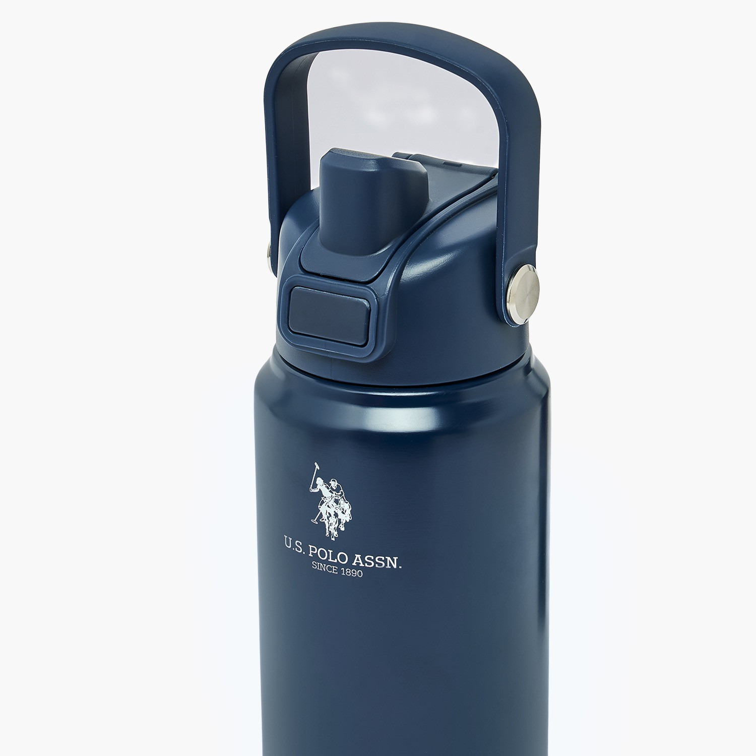 قارورة مياه ستانلس ستيل سادة بفوهة ومقبض من يو أس بولو أسن - 720 مل-school-waterbottles-image-5