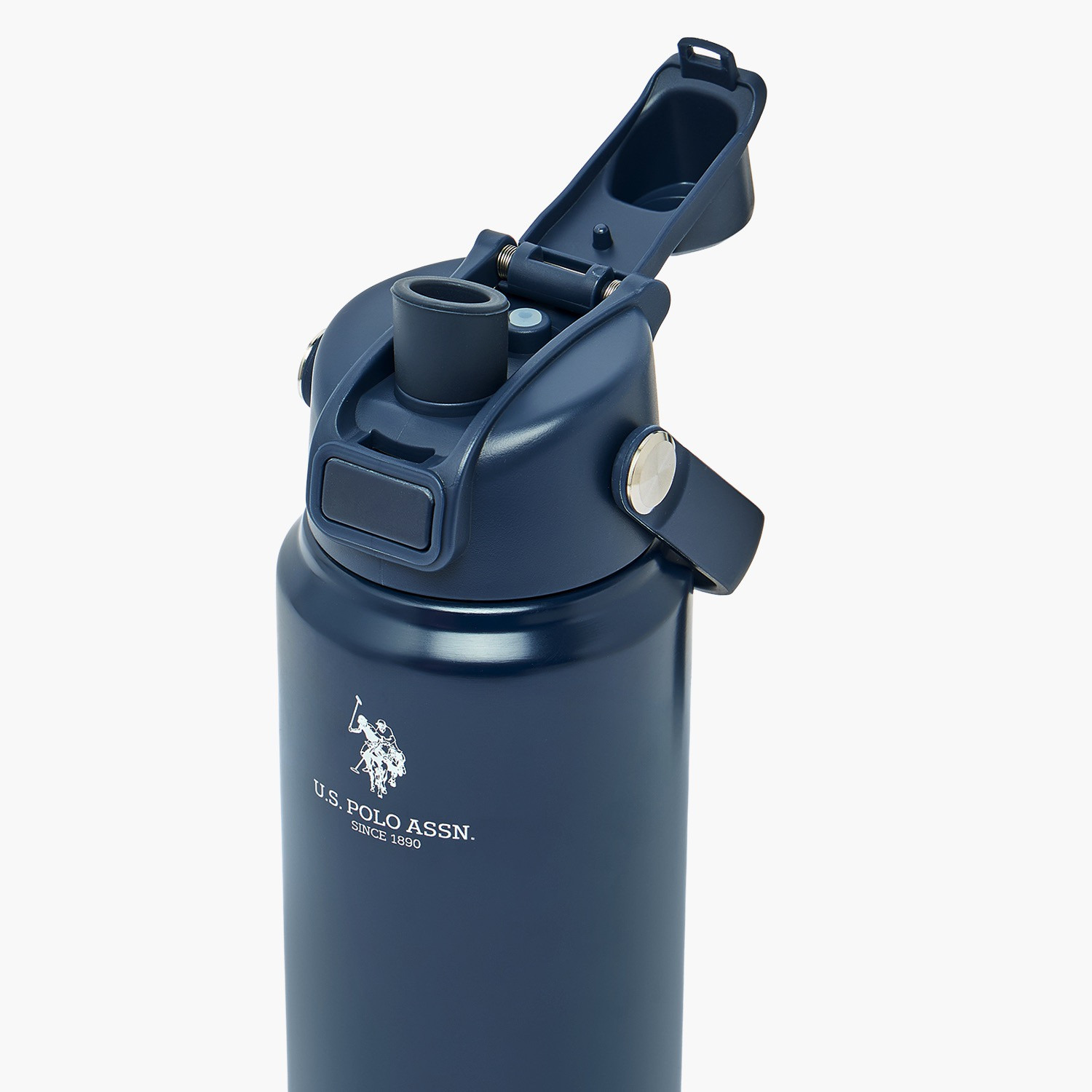 قارورة مياه ستانلس ستيل سادة بفوهة ومقبض من يو أس بولو أسن - 720 مل-school-waterbottles-image-6