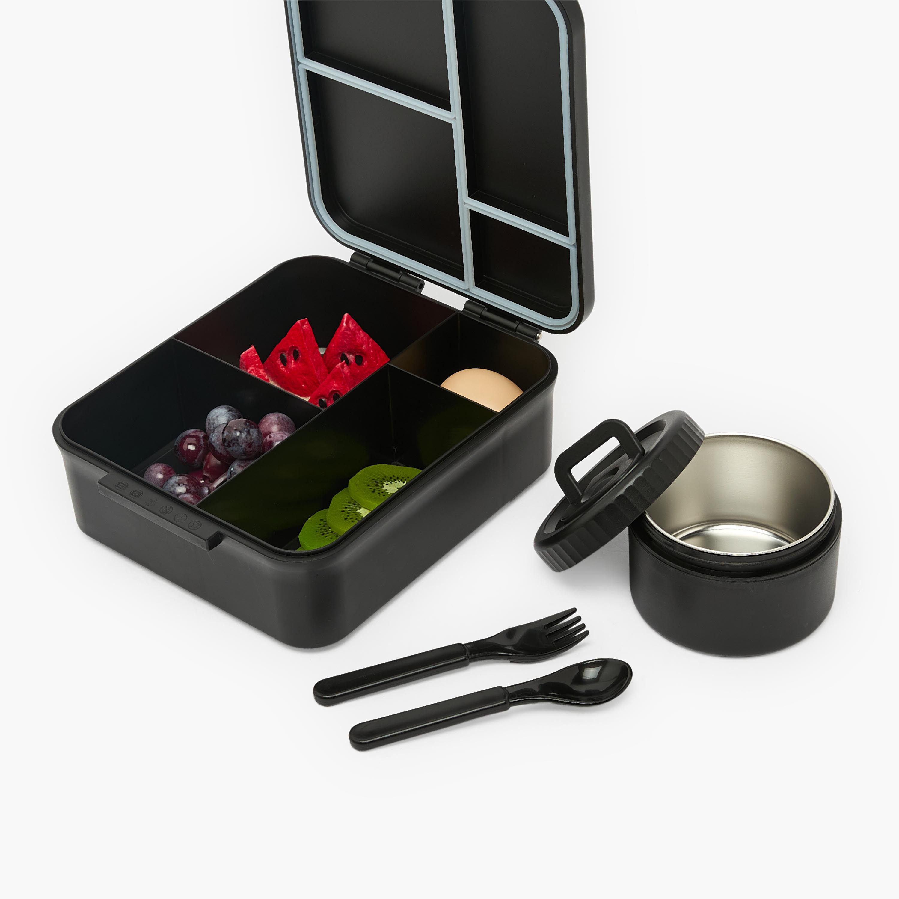 US POLO ASSN. Solid Bento Lunch Box for Boys with Soup Bowl - 1.7 L-school-lunchessentials-lunchboxes-image-7