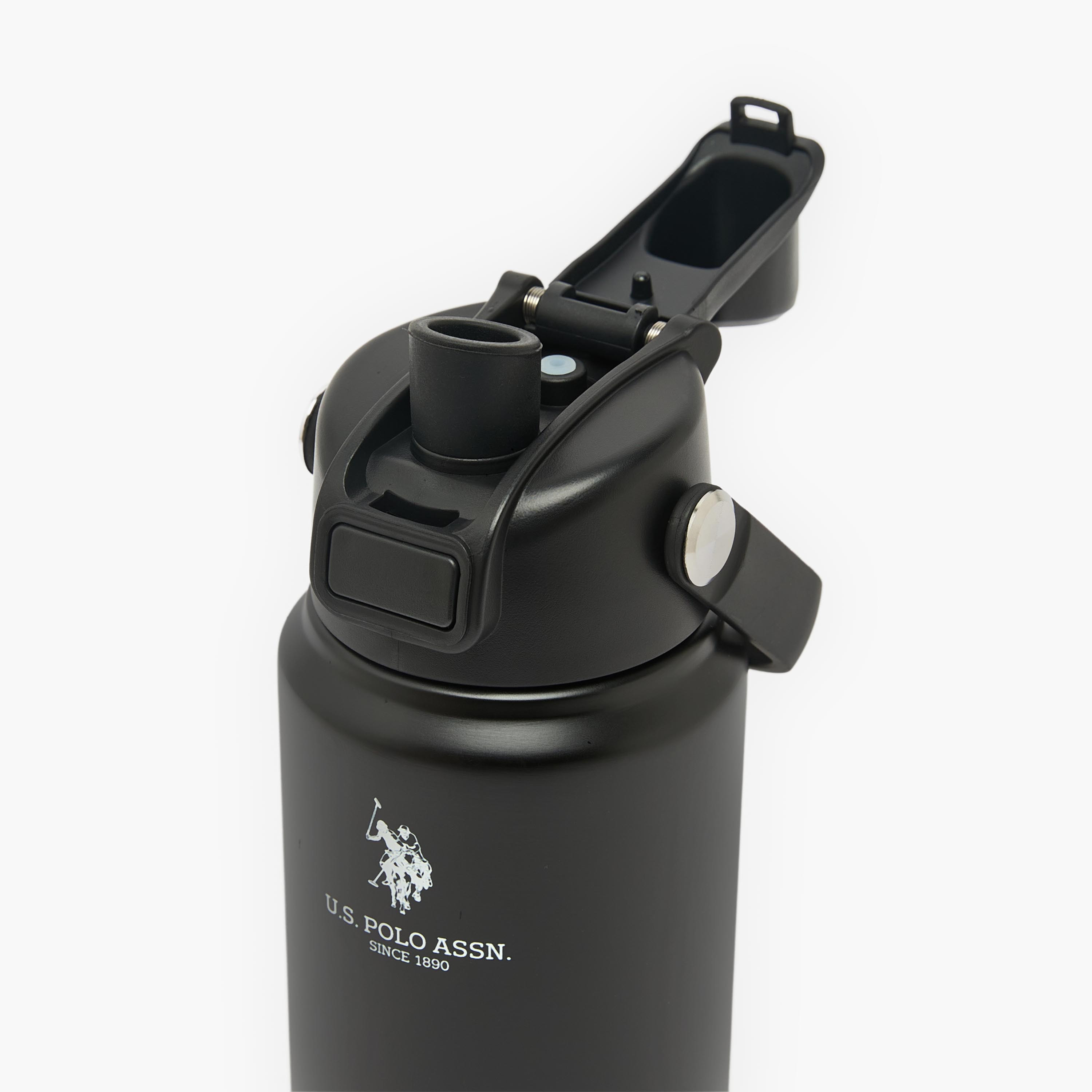 قارورة مياه ستانلس ستيل سادة بمقبض وفوهة من من يو إس بولو أسن - 720 مل-school-waterbottles-image-5