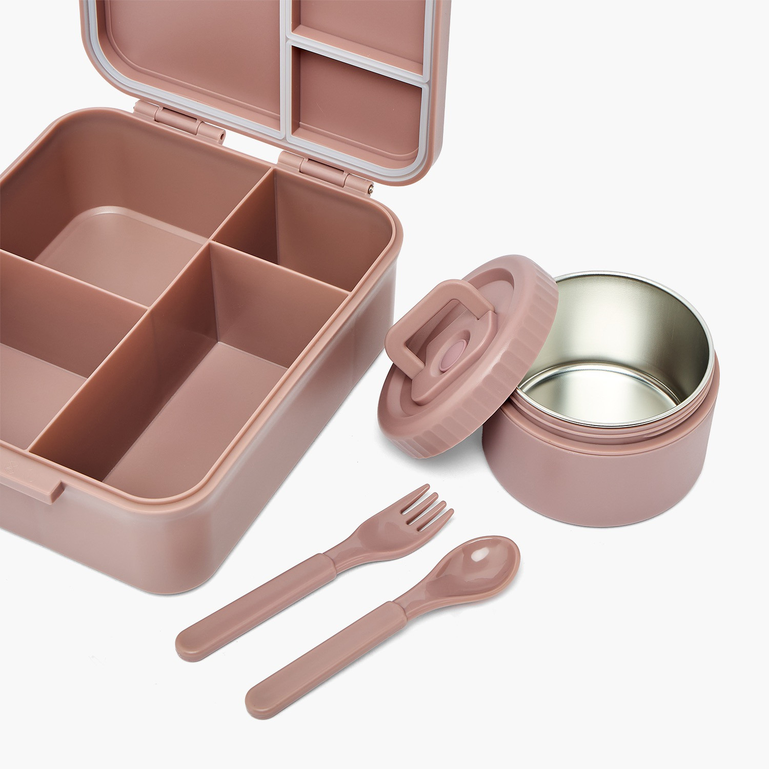 US POLO ASSN. Solid Lunch Box Bento for Girls with Soup Bowl and Cutlery - 1.7 L-school-lunchessentials-lunchboxes-image-5