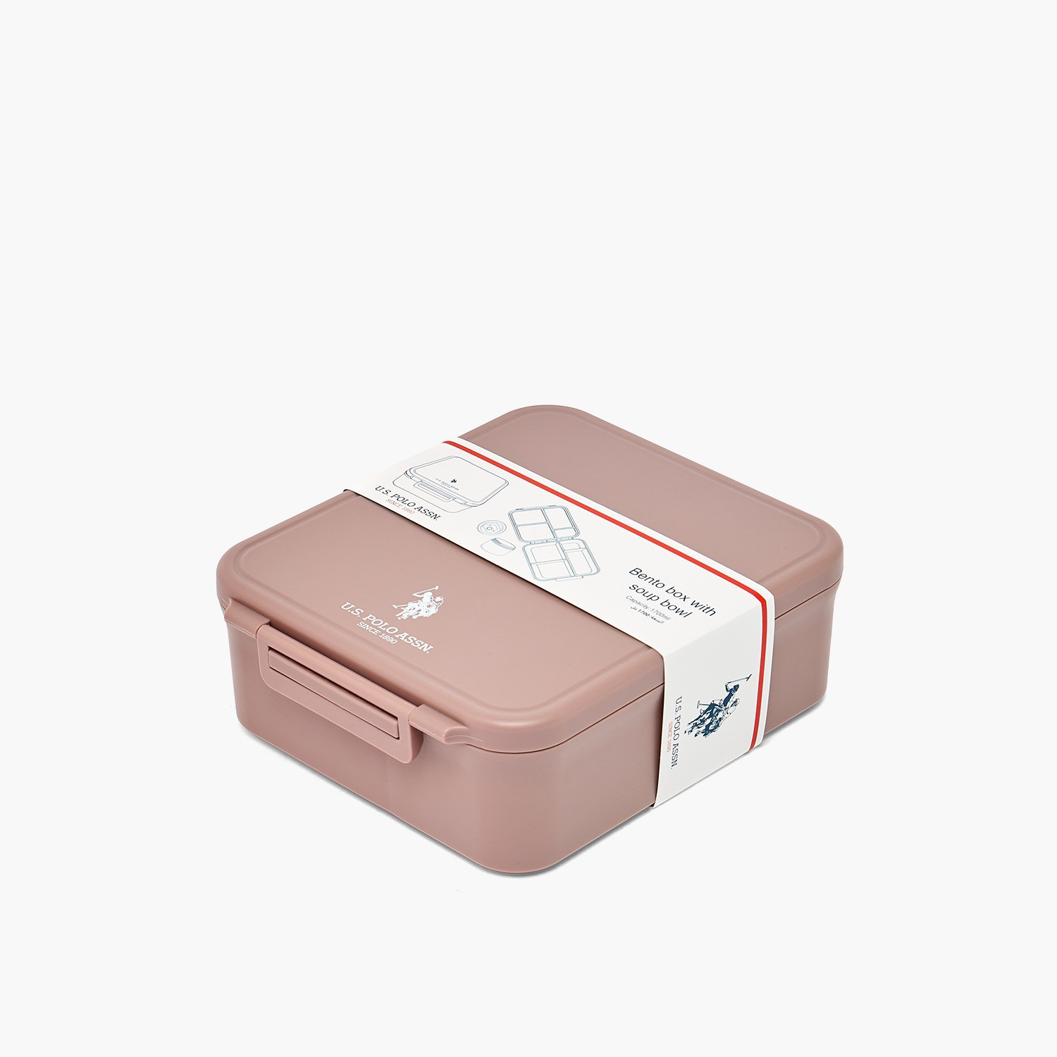 US POLO ASSN. Solid Lunch Box Bento for Girls with Soup Bowl and Cutlery - 1.7 L-school-lunchessentials-lunchboxes-image-8