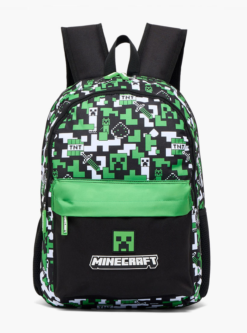 طقم شنطة ظهر مدرسية 3 قطع بطبعات للأولاد بعمر 13 سنة فأكثر من ماينكرافت-school-bagsandbackpacks-backpacks-image-4