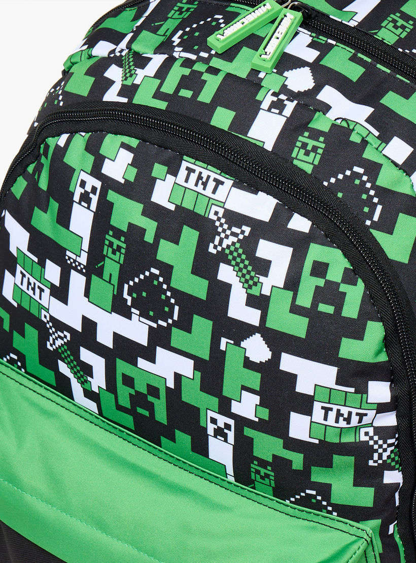 طقم شنطة ظهر مدرسية 3 قطع بطبعات للأولاد بعمر 13 سنة فأكثر من ماينكرافت-school-bagsandbackpacks-backpacks-image-5