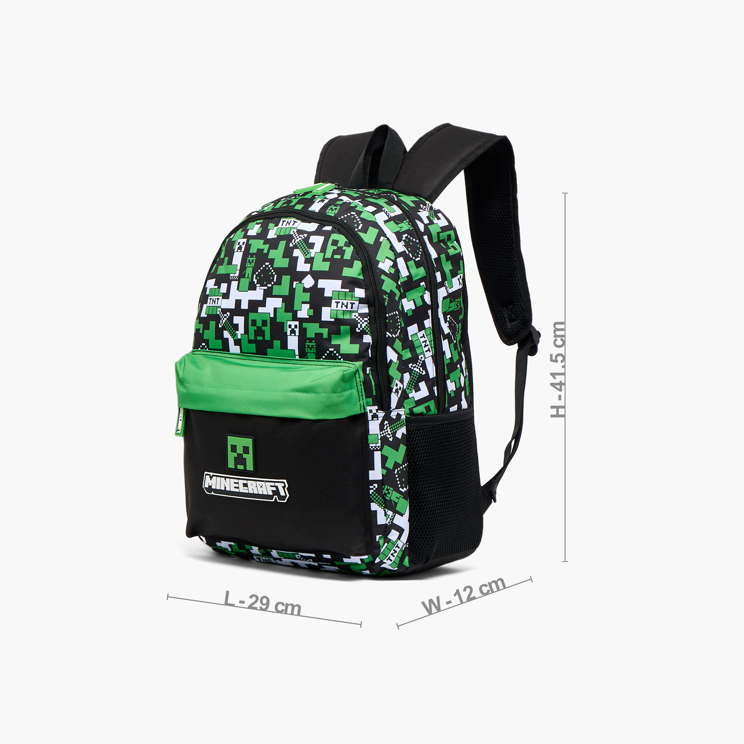 طقم شنطة ظهر مدرسية 3 قطع بطبعات للأولاد بعمر 13 سنة فأكثر من ماينكرافت-school-bagsandbackpacks-backpacks-image-8