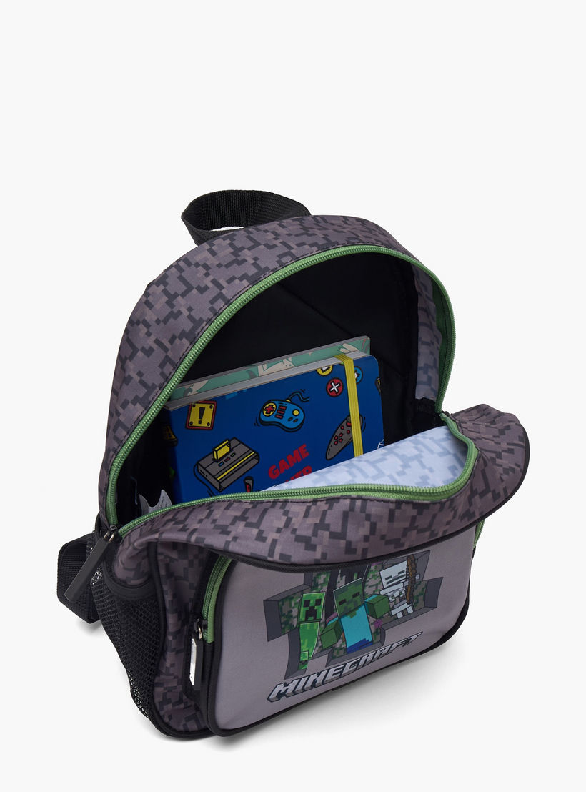 شنطة ظهر مدرسية بأحزمة كتف مبطنة وطبعات للأولاد بعمر 13 سنة فأكثر من ماينكرافت -boys-accessories-bagsandbackpacks-image-5