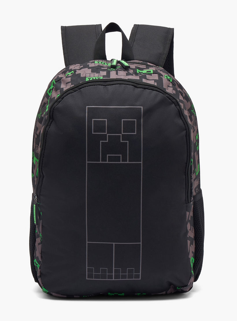 شنطة ظهر بطبعات للأولاد من 13 سنة فأكثر مع أحزمة كتف مبطنة من ماينكرافت-boys-accessories-bagsandbackpacks-image-1