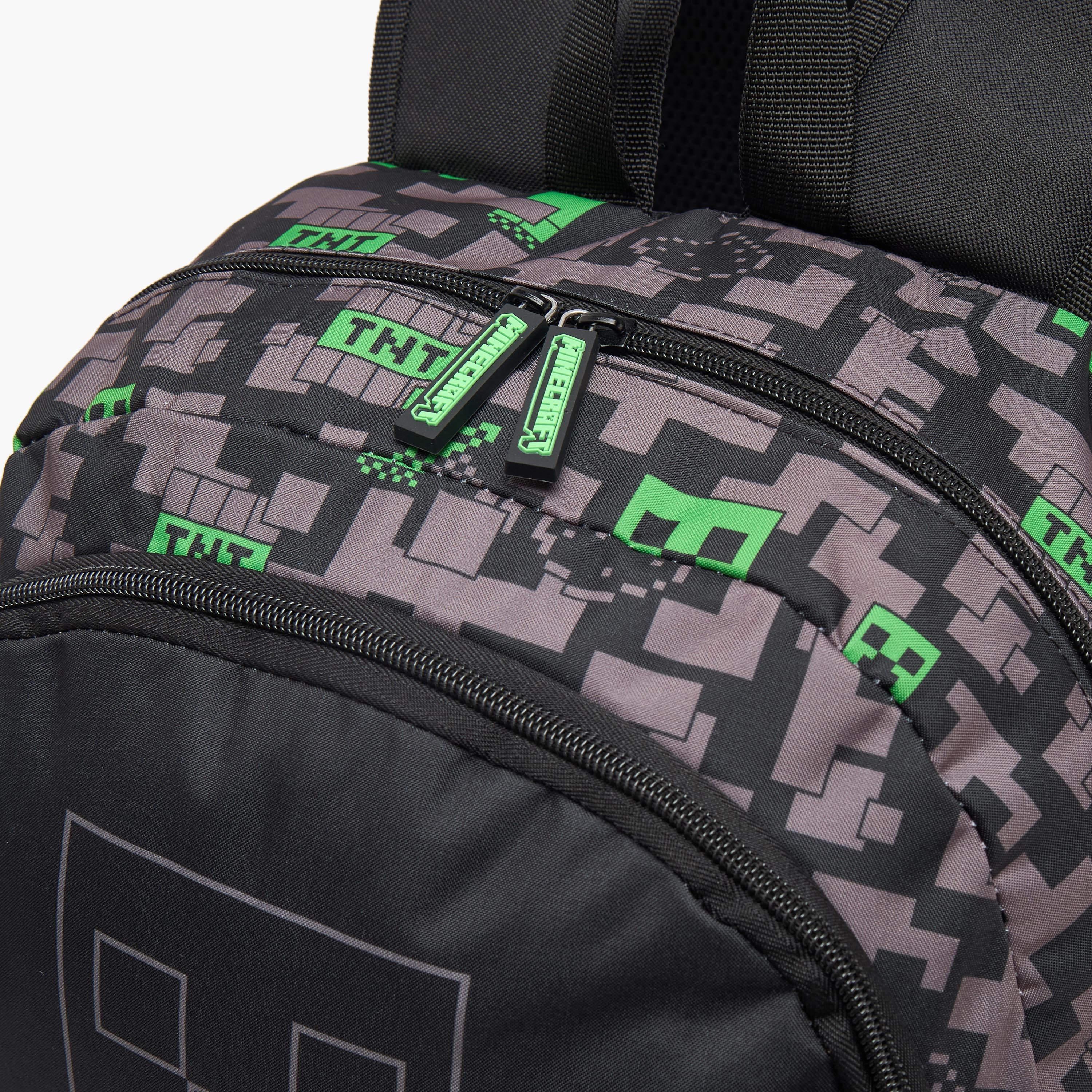شنطة ظهر بطبعات للأولاد من 13 سنة فأكثر مع أحزمة كتف مبطنة من ماينكرافت-boys-accessories-bagsandbackpacks-image-3
