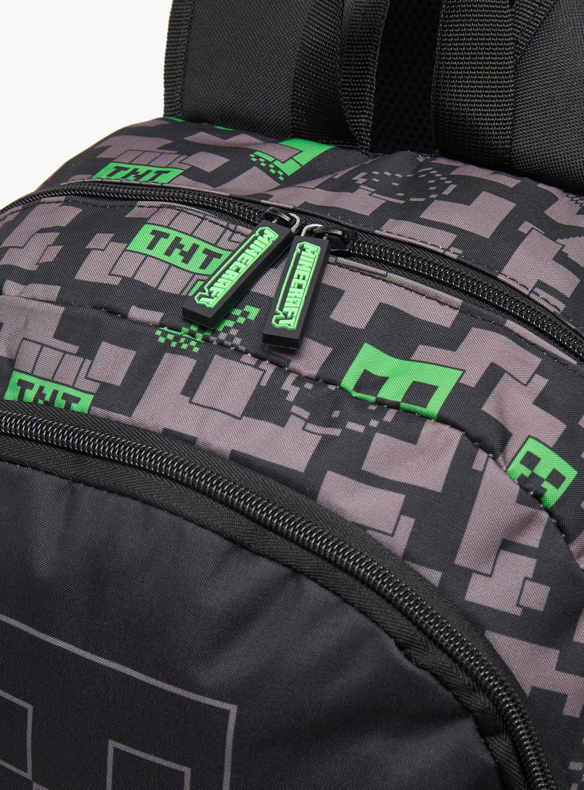 شنطة ظهر بطبعات للأولاد من 13 سنة فأكثر مع أحزمة كتف مبطنة من ماينكرافت-boys-accessories-bagsandbackpacks-image-3
