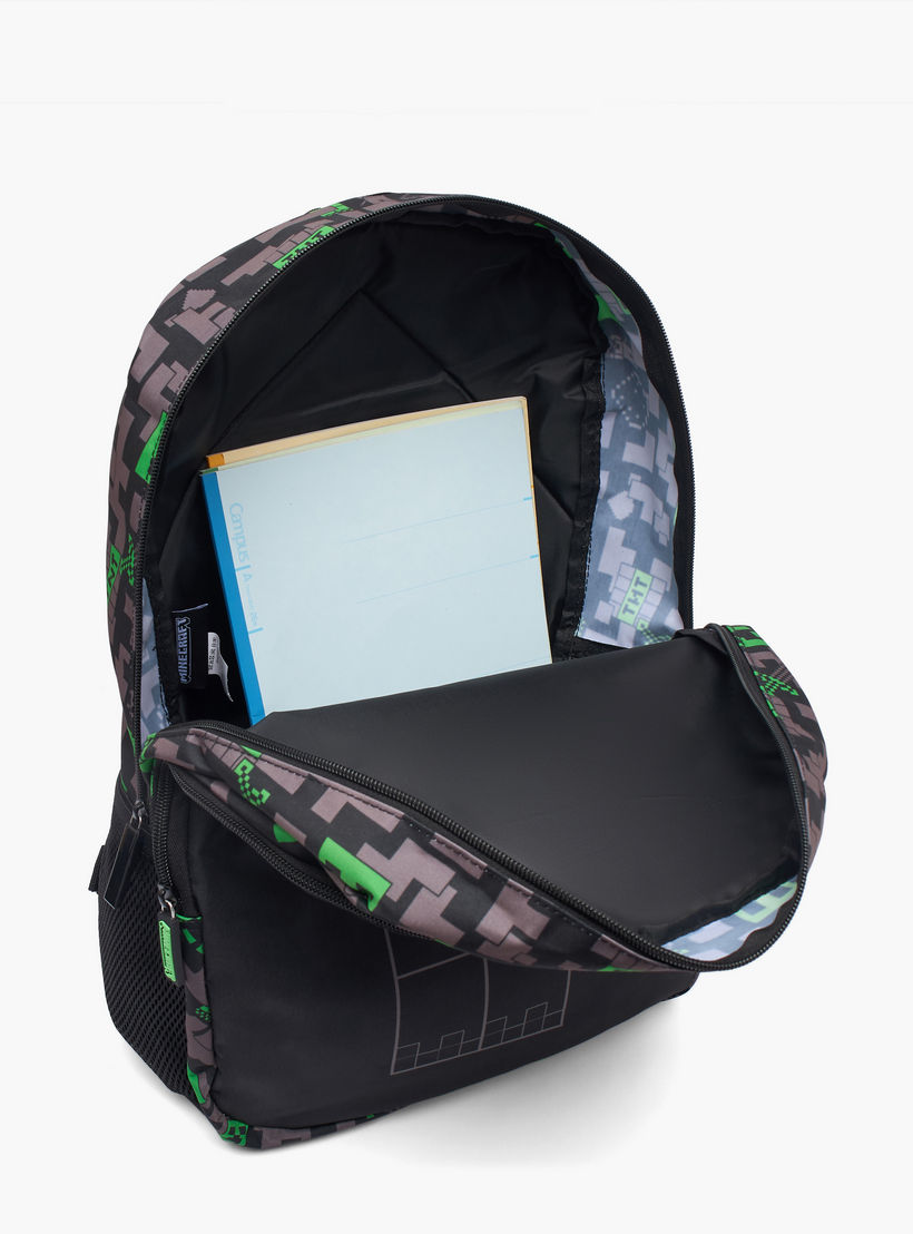شنطة ظهر بطبعات للأولاد من 13 سنة فأكثر مع أحزمة كتف مبطنة من ماينكرافت-boys-accessories-bagsandbackpacks-image-5